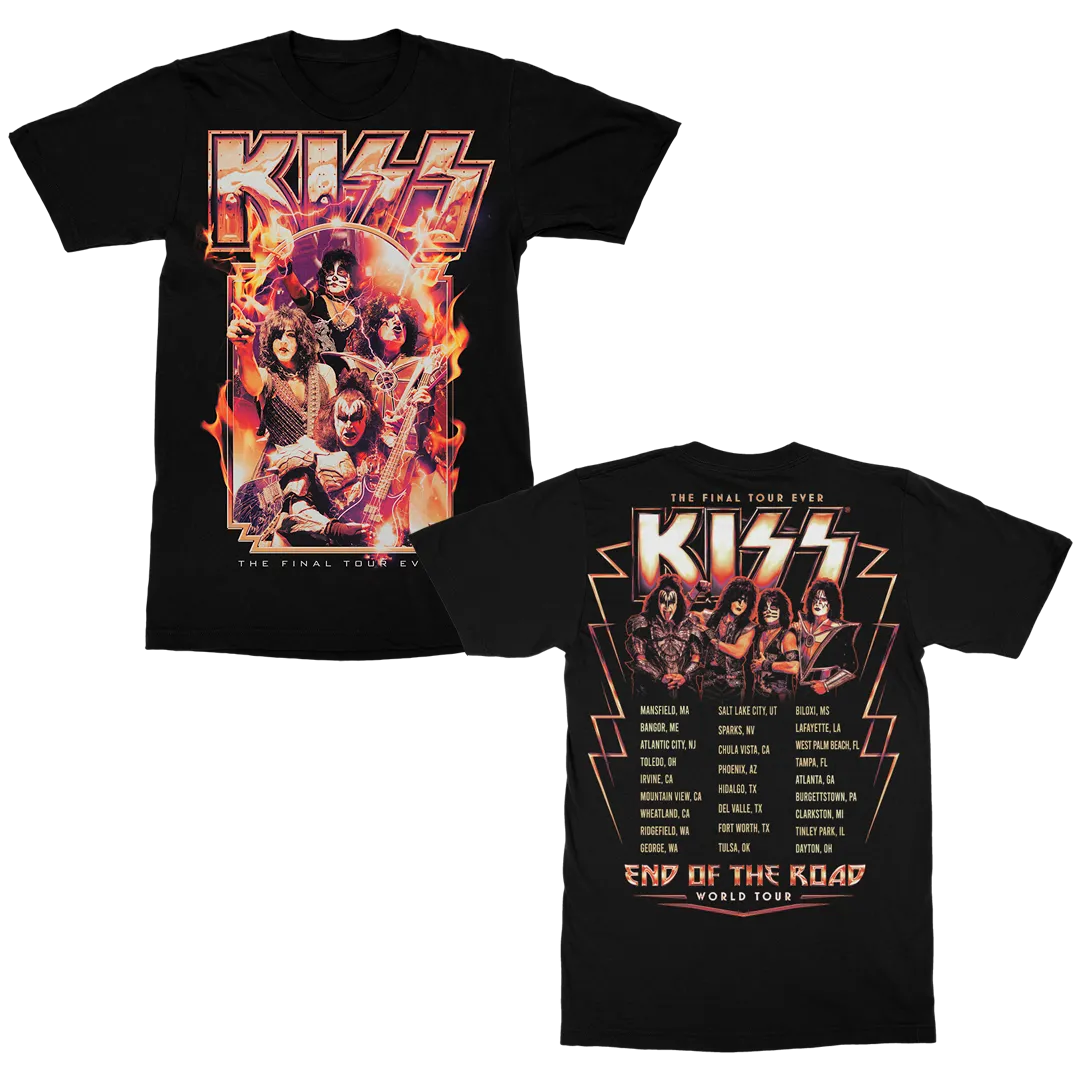 2021 Heaven's On Fire Tour Date T-Shirt