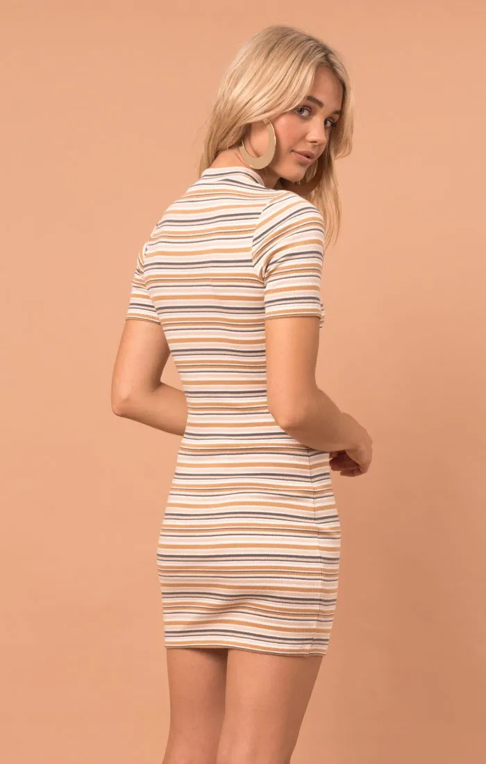 Afends Womens Elixir - Mock Neck Dress