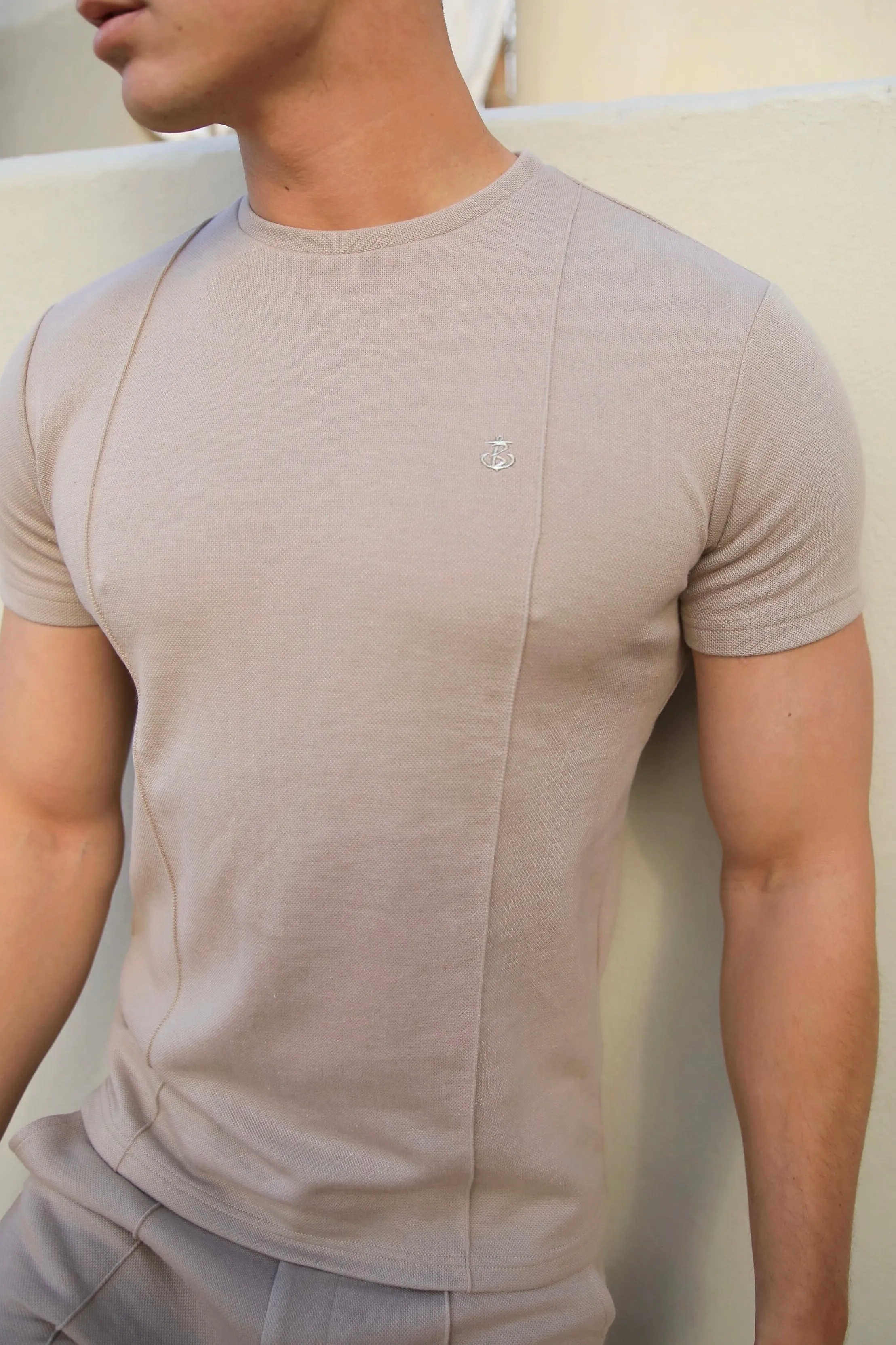 Amezri Seamline T-Shirt - Tan