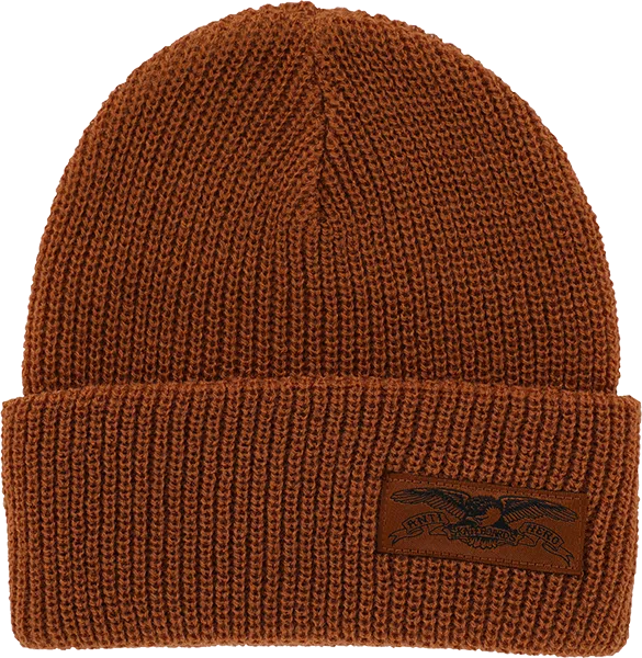 ANTI HERO STOCK EAGLE LABEL BEANIE BROWN/BROWN/BLK