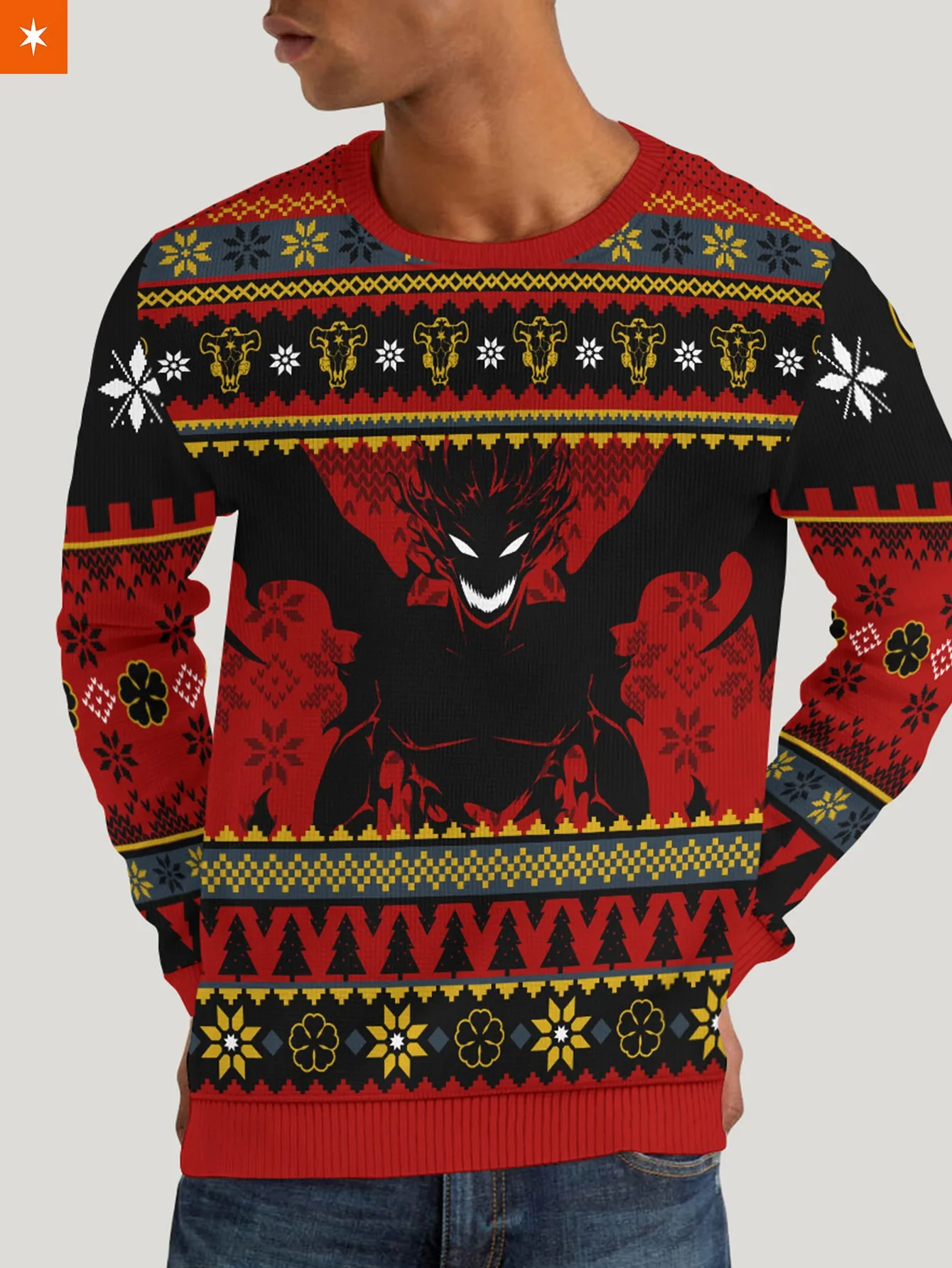 Anti Magic Demon Unisex Wool Sweater