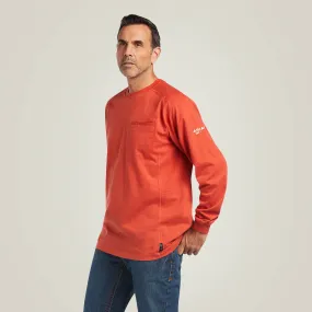 Ariat Men's FR Air Crew Long Sleeve T-Shirt - Volcanic Heather