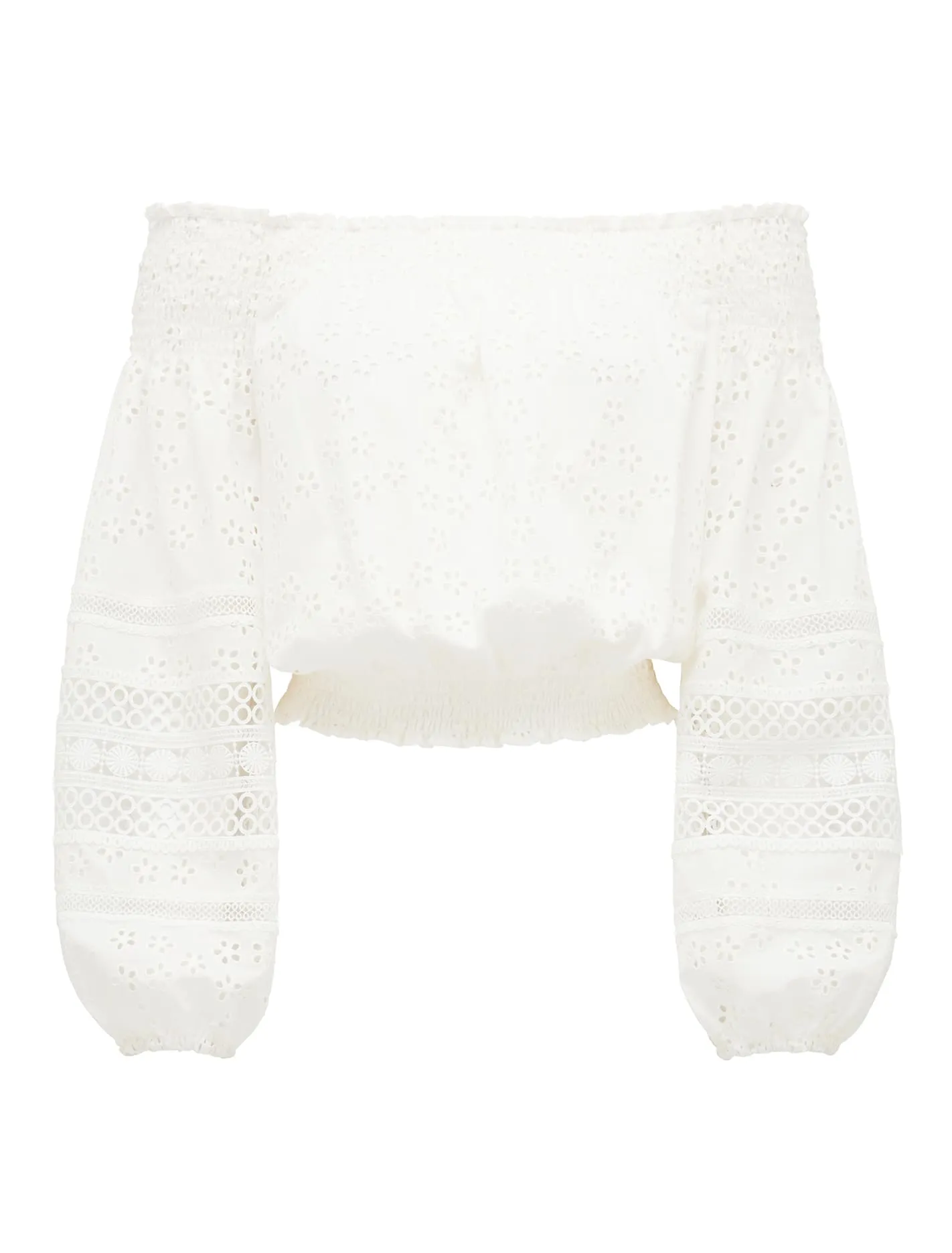 Ashleigh Cutwork Bardot Top