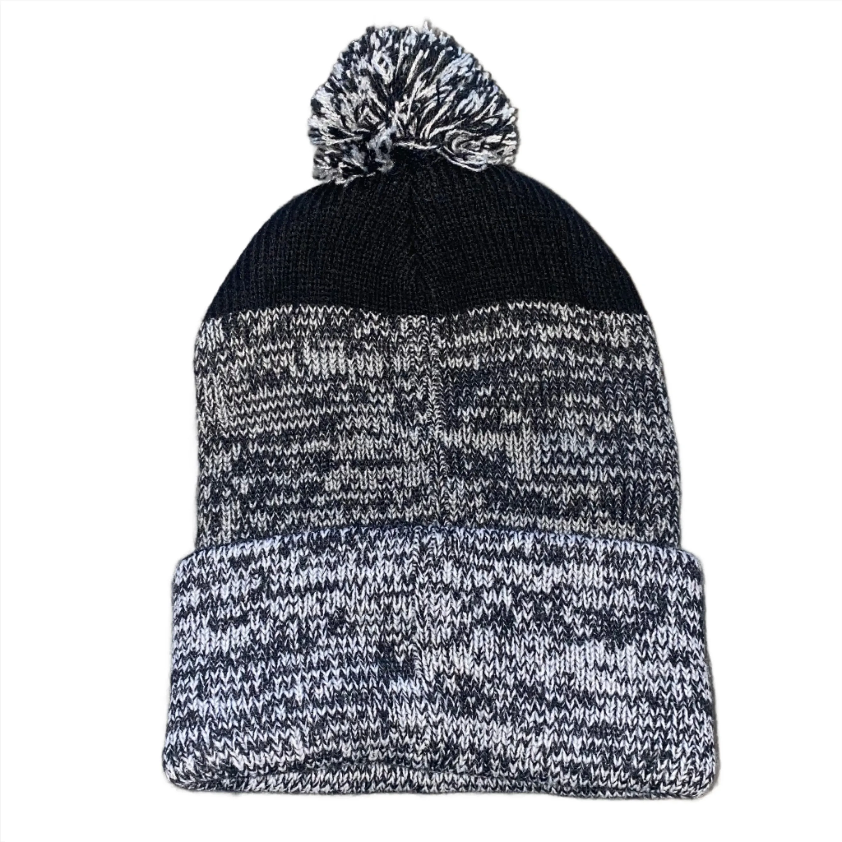 Baltimore Ravens Static Cuff Heather Gray, Red, & Black Knit Beanie