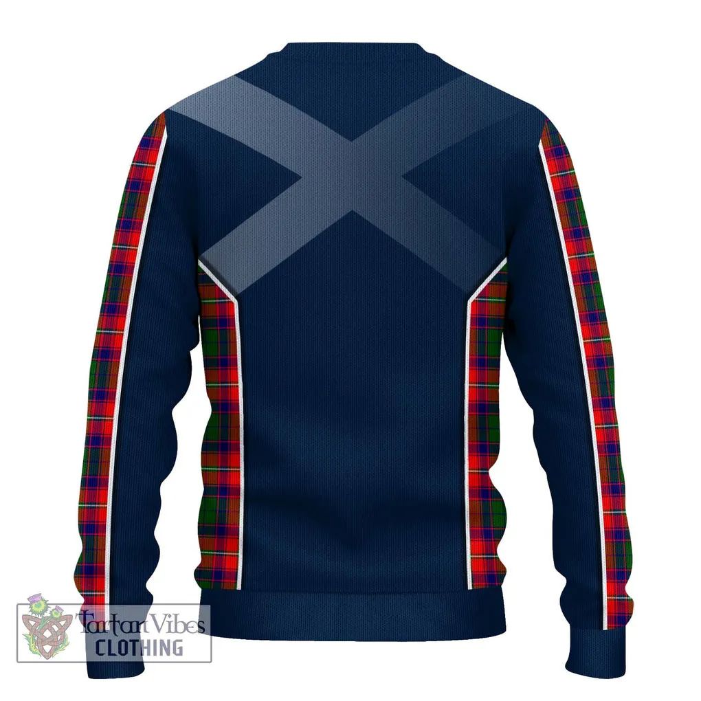 Belsches Tartan Ugly Sweater with Family Crest and Lion Rampant Vibes Sport Style