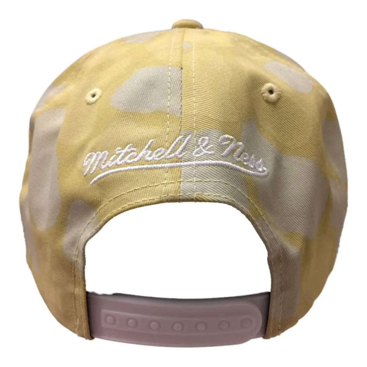 Chicago Bulls Mitchell & Ness Yellow Cow Print Conference Snapback Flat Bill Hat