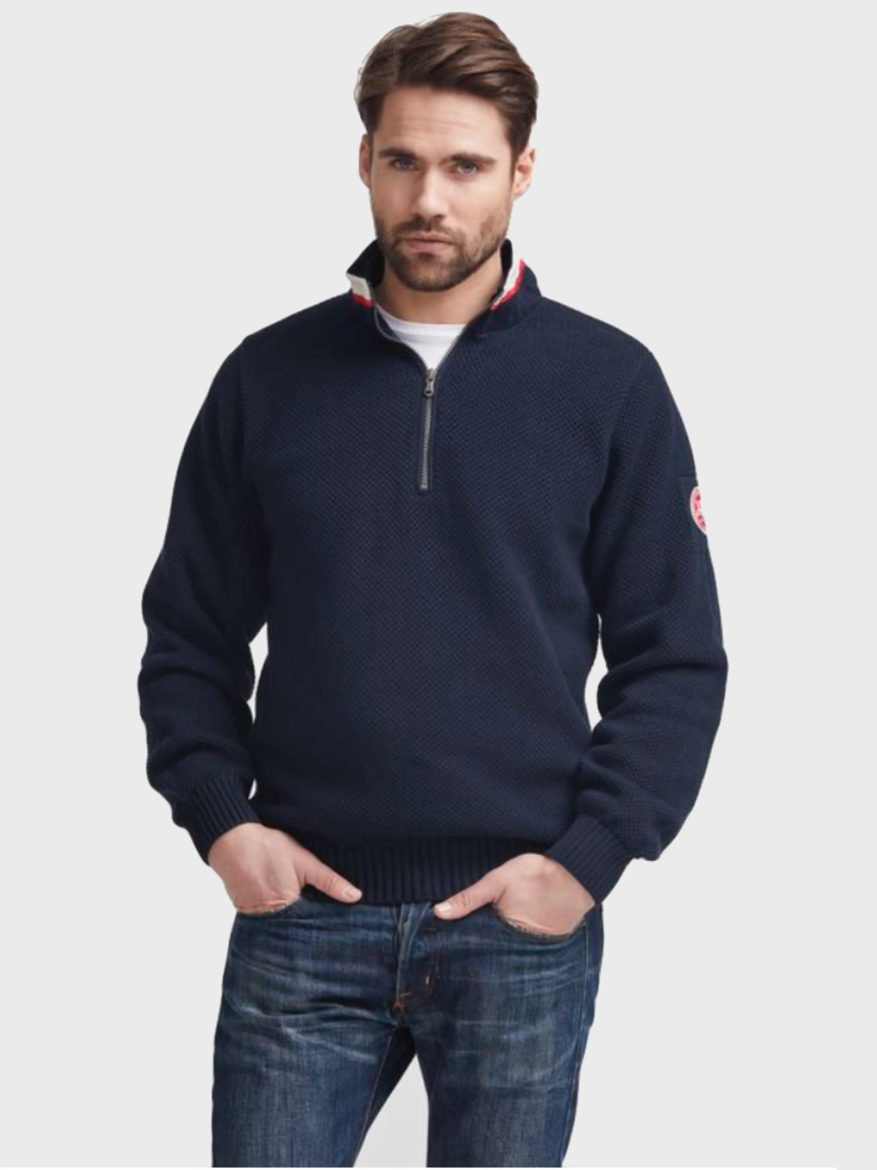 Classic Windproof Sweater- Navy