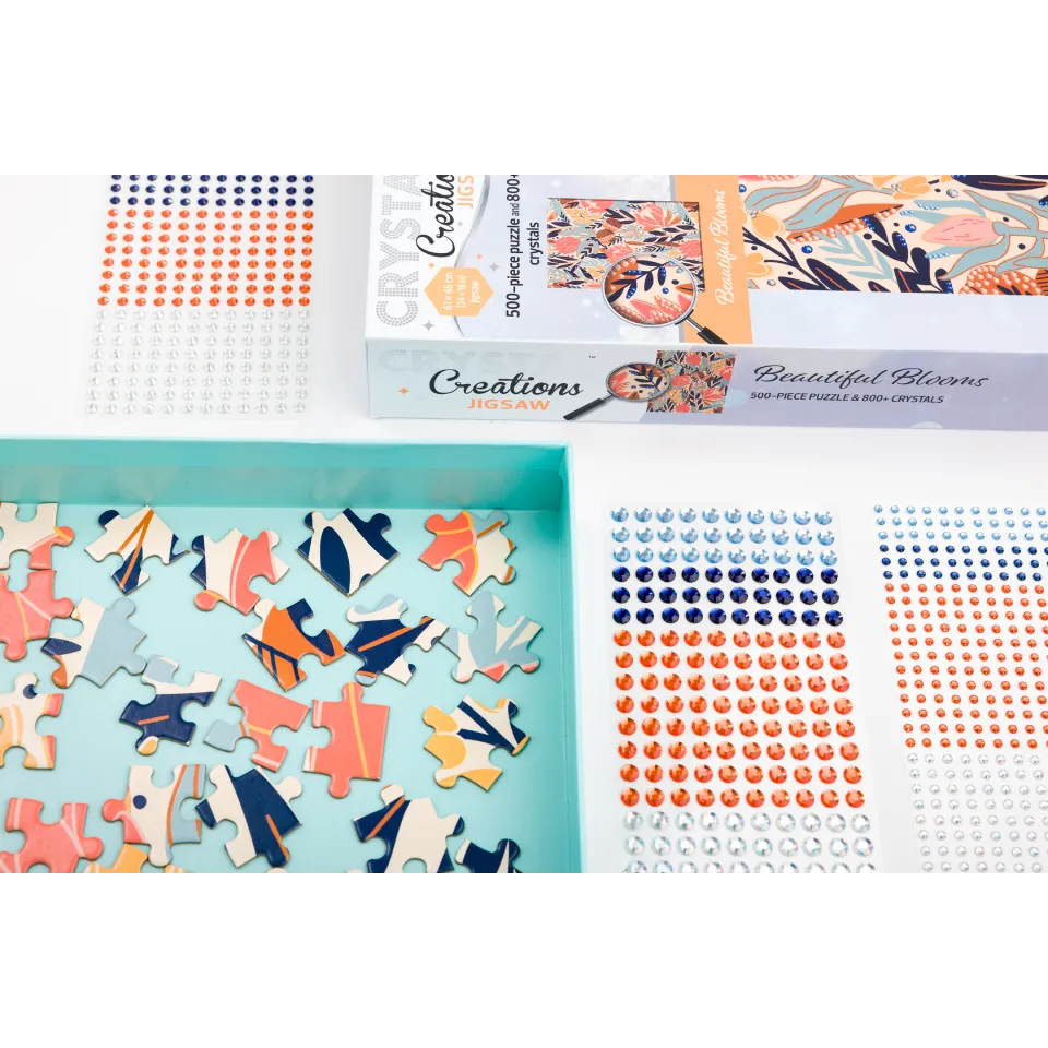 Crystal Creations 500-Piece Jigsaw: Beautiful Blooms