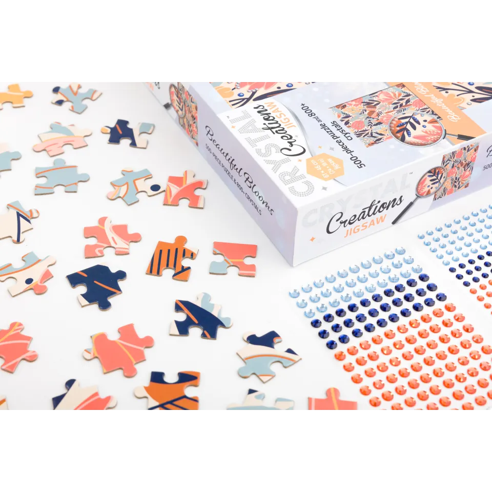 Crystal Creations 500-Piece Jigsaw: Beautiful Blooms