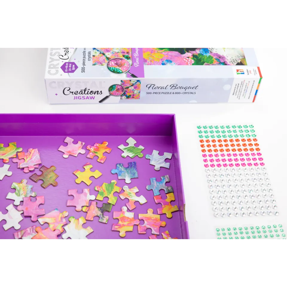 Crystal Creations 500-Piece Jigsaw: Floral Bouquet