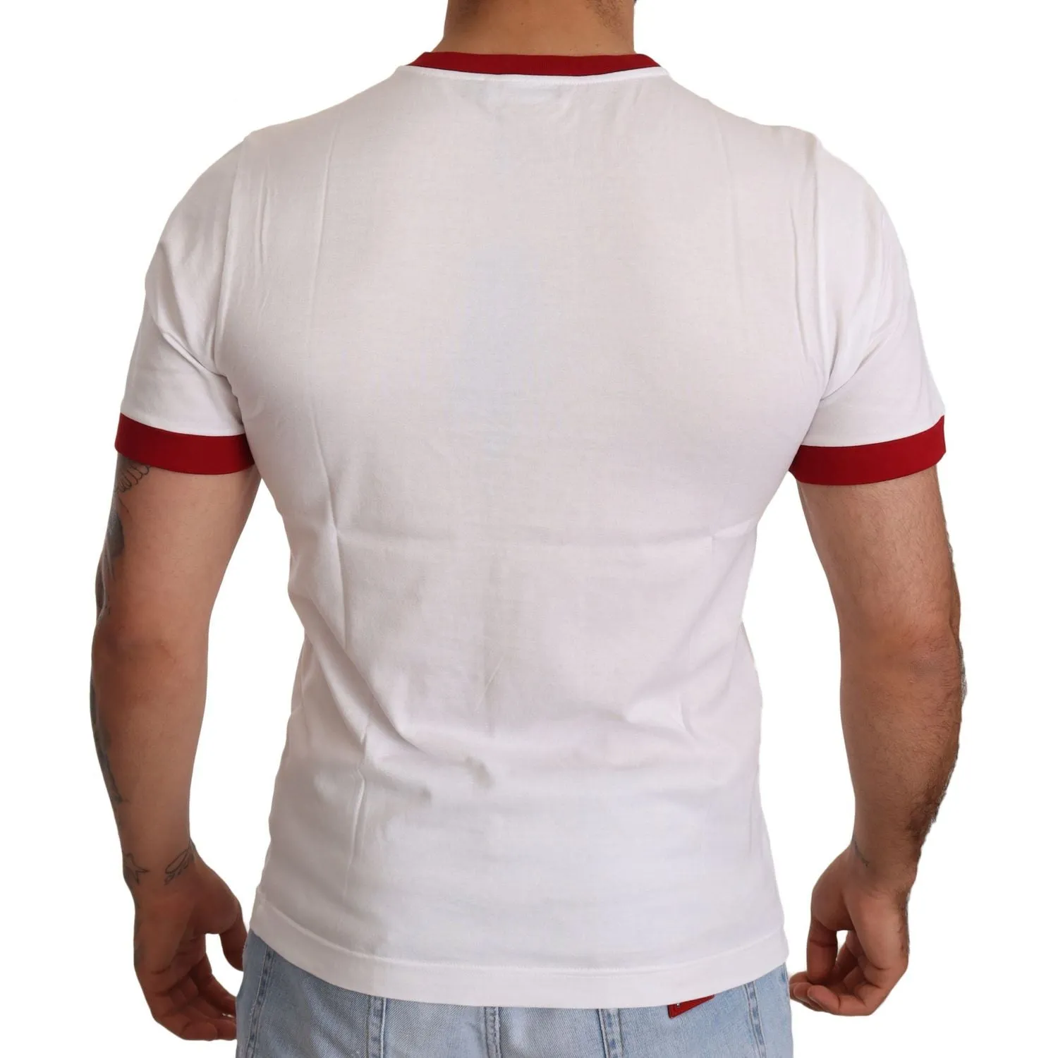 Dolce & Gabbana Exquisite Angelic Motif Cotton T-Shirt
