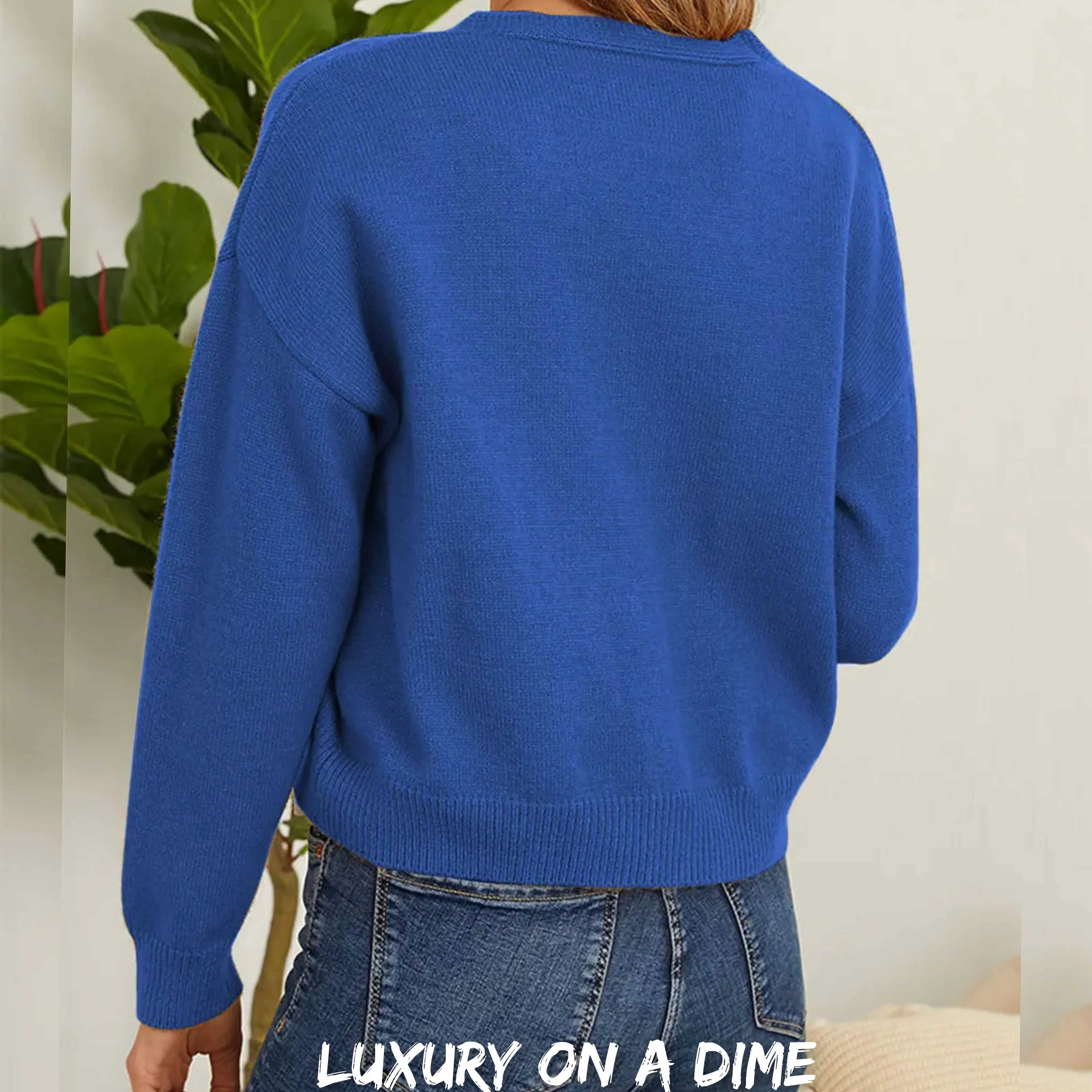 Floral Embroidered Cropped Classic Knit Button Front Retro Long Sleeve Soft Cardigan