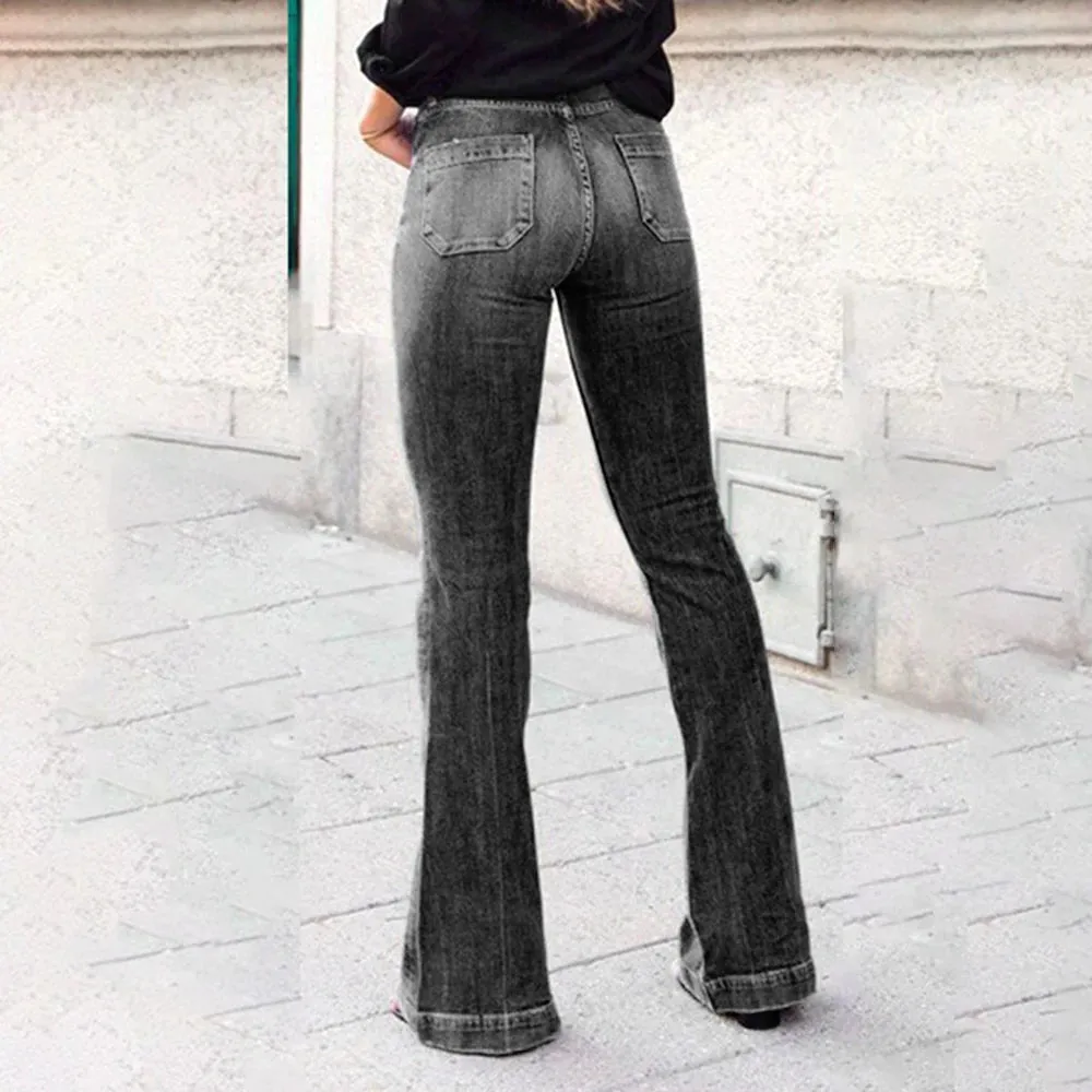 Funki Buys | Pants | Women's High Waist Bootcut Flared Jeans