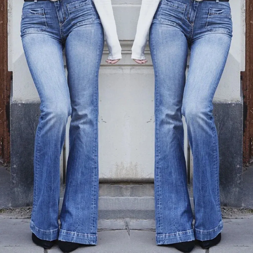 Funki Buys | Pants | Women's High Waist Bootcut Flared Jeans