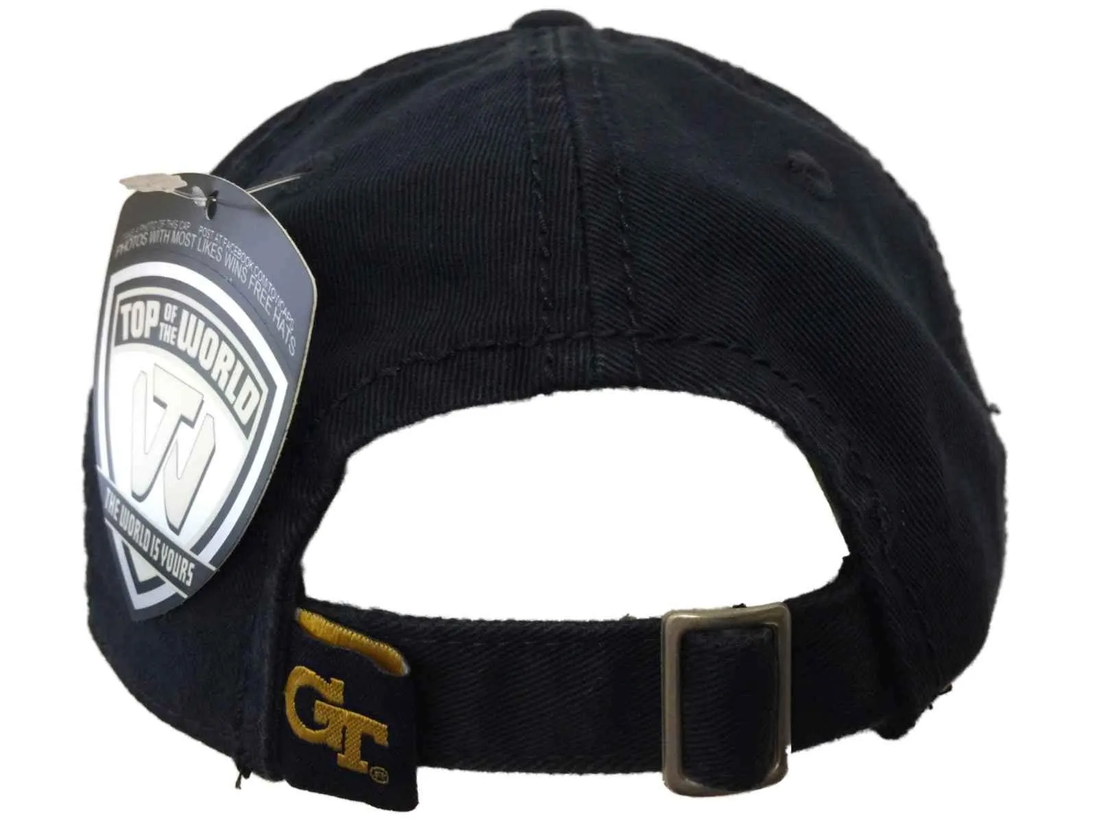 Georgia Tech Yellow Jackets TOW Youth Rookie Navy Crew Adjustable Slouch Hat Cap