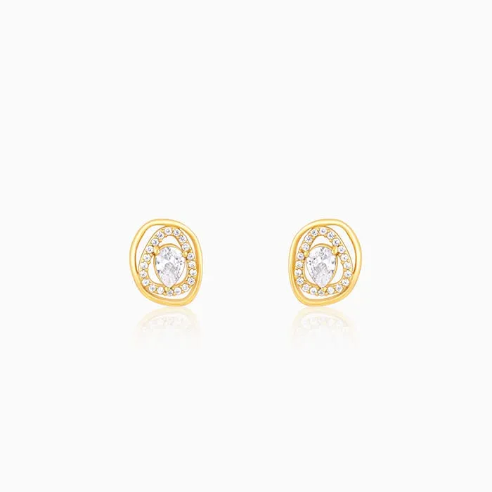Golden Glittering Earrings