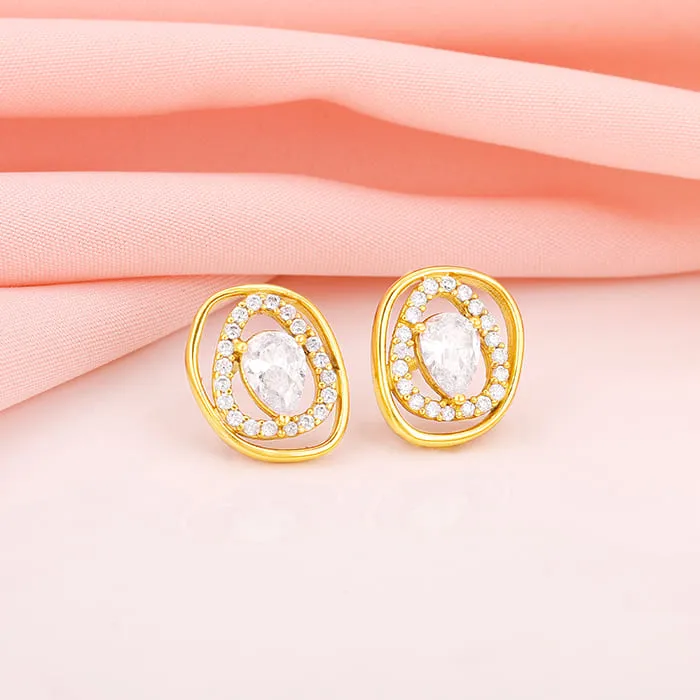 Golden Glittering Earrings