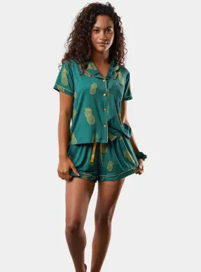 Golden Pineapple II Pyjama Short Set