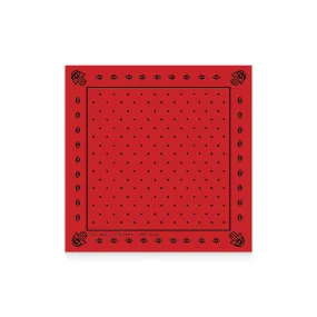 Hamsa & Dots Red Bandana