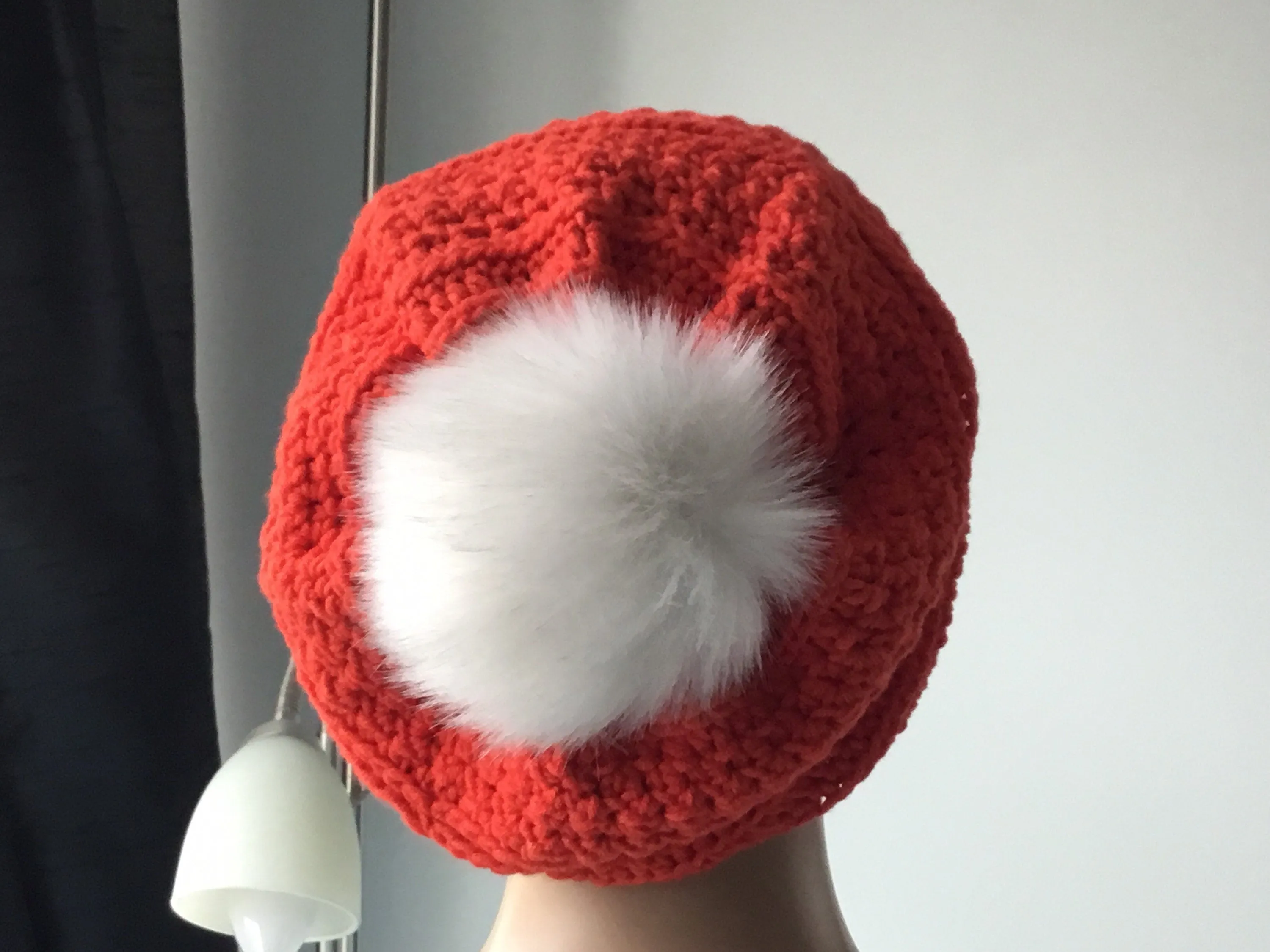 Handmade Slouchy Beanie with Handmade Label