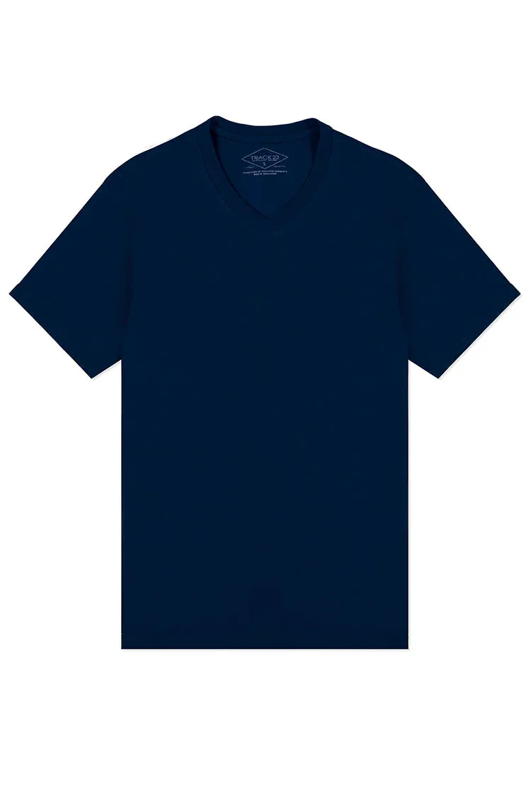Heavyweight V-Neck Plain Athletic Fit T-Shirt