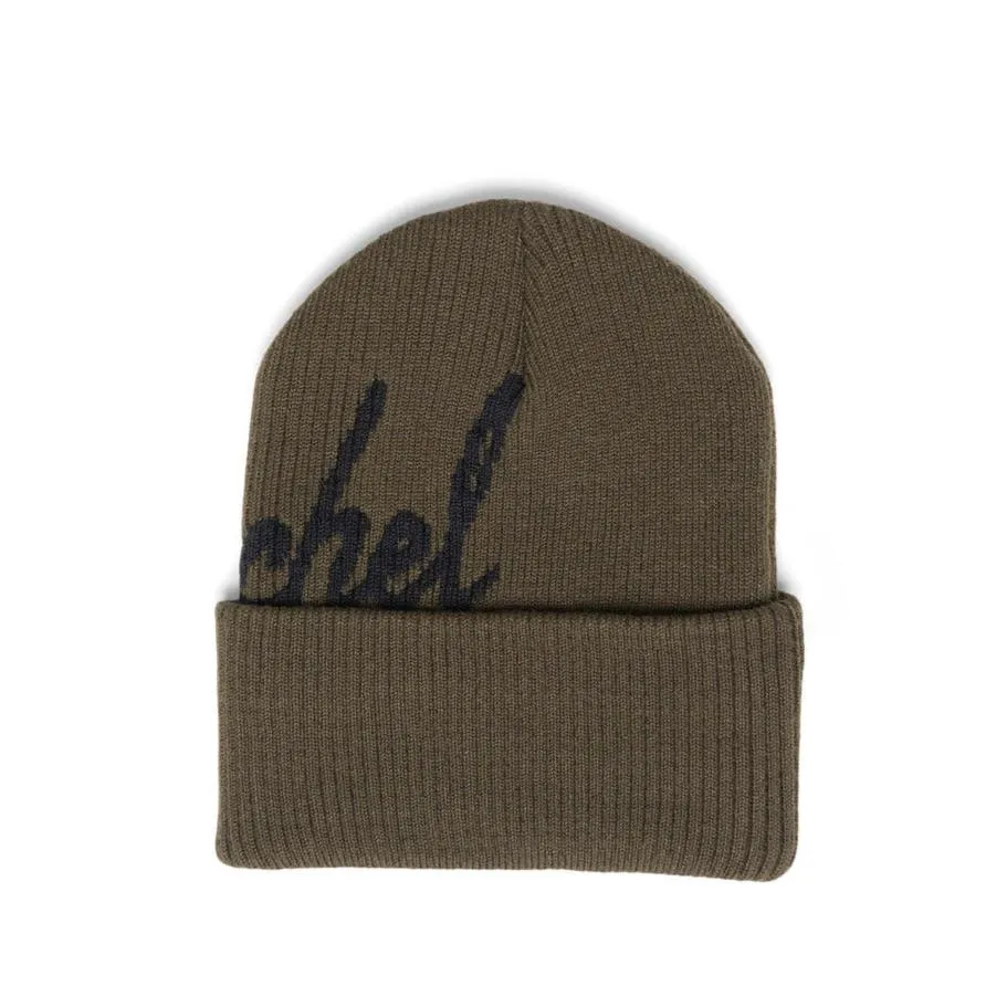 Herschel Elmer Script Ribbed Beanie Toque