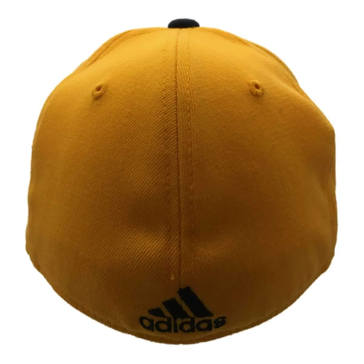 Indiana Pacers Adidas FitMax 70 Yellow Structured Fitted Flat Bill Hat Cap (S/M)