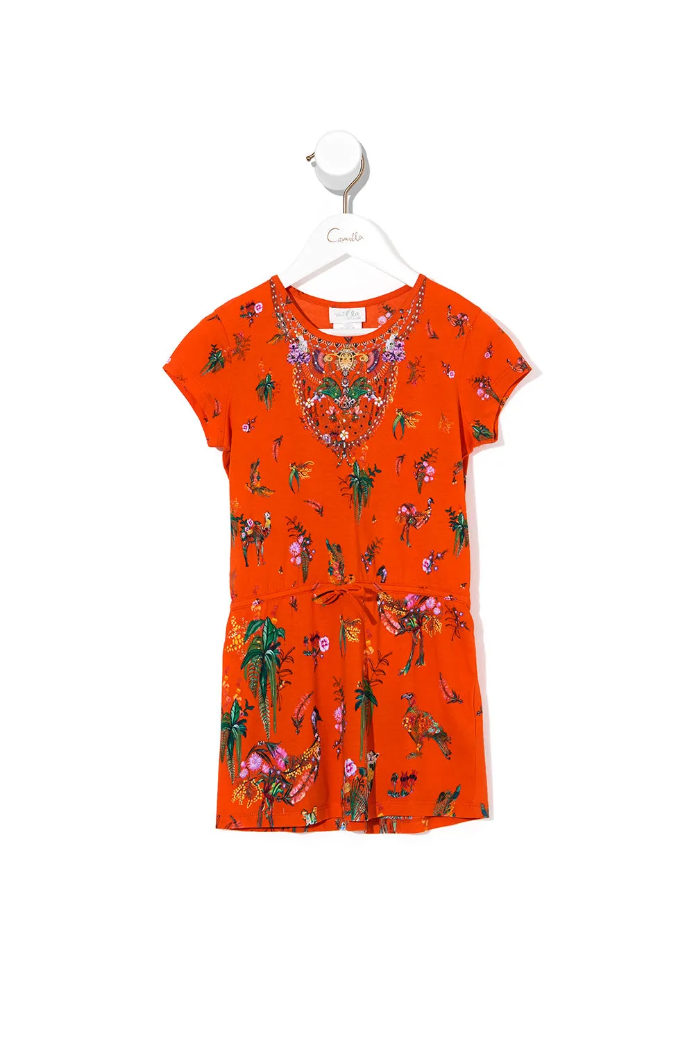 INFANTS DRAWSTRING DRESS PARADISE CIRCUS