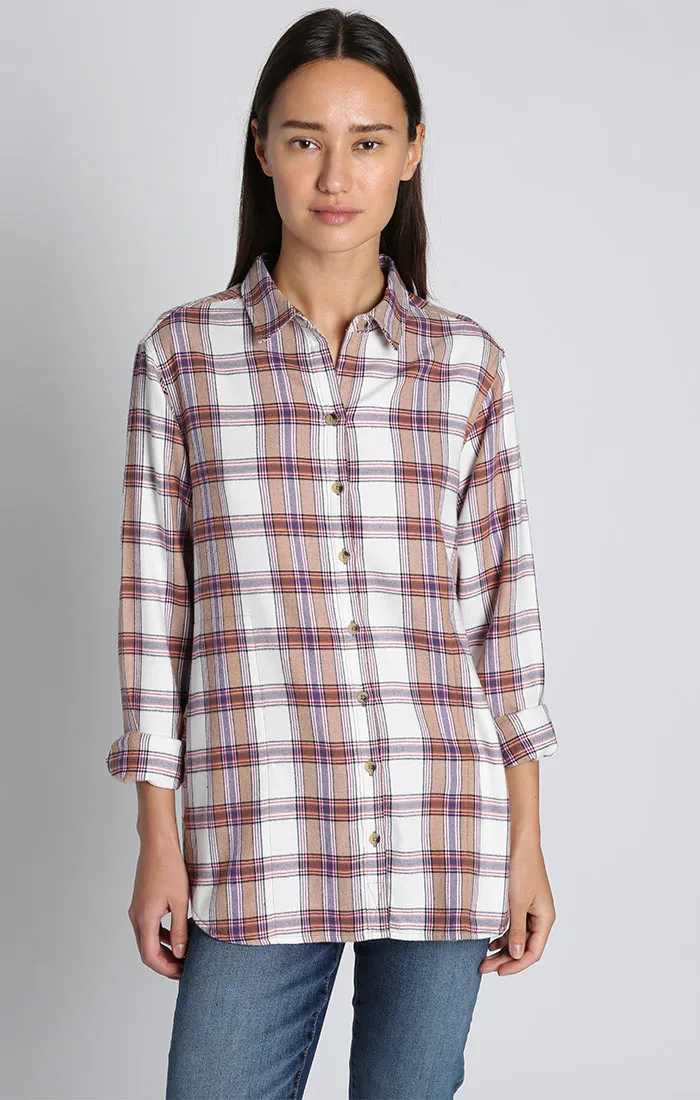 JACHS GF Tan Plaid Flannel