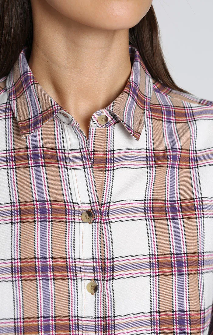 JACHS GF Tan Plaid Flannel