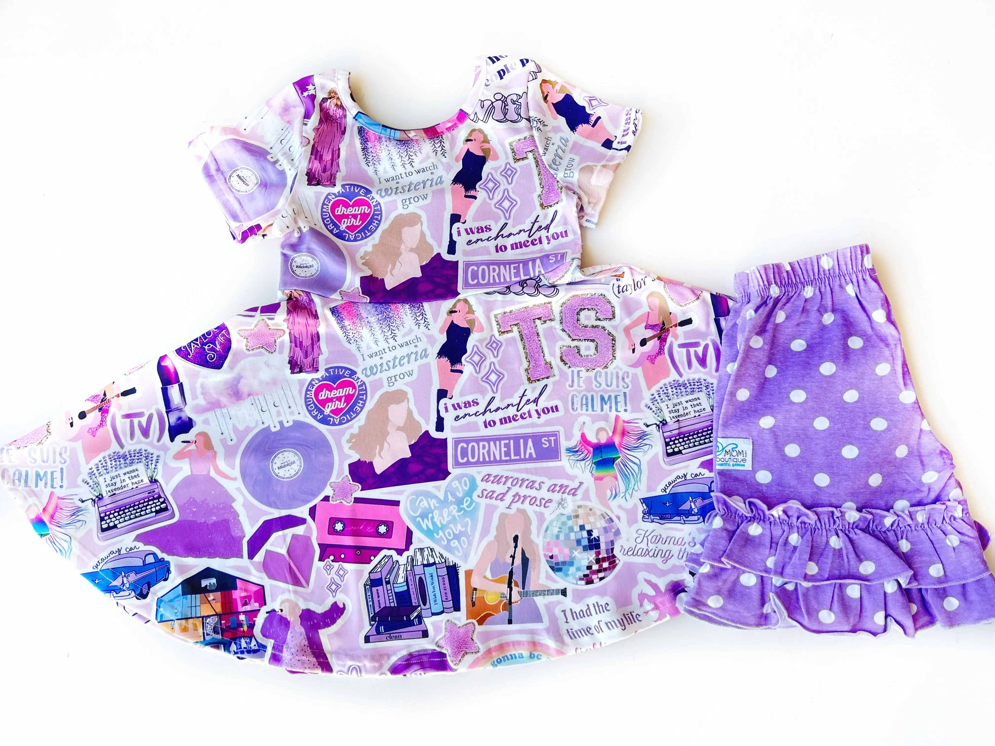 Lavender twirl dress