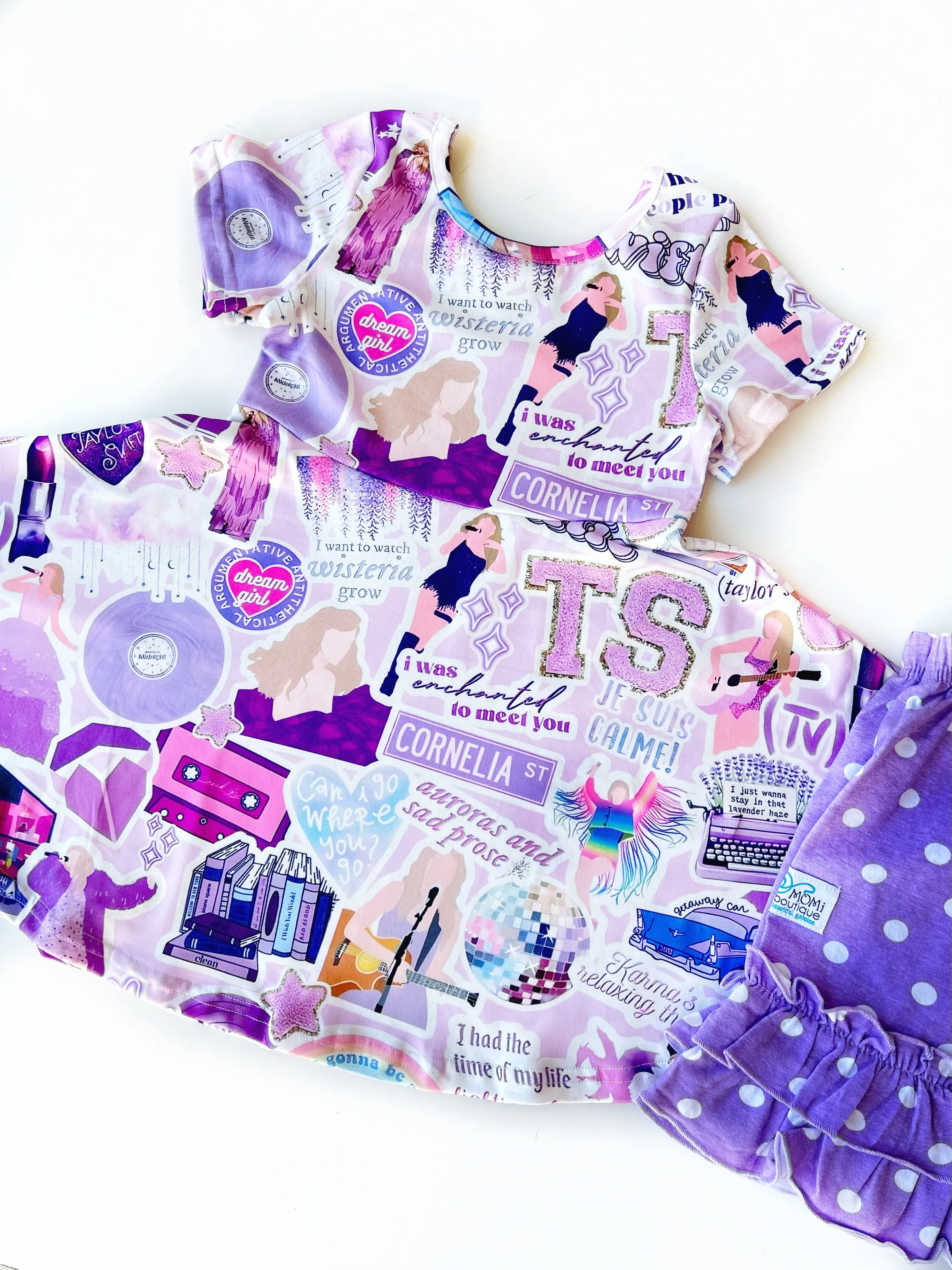 Lavender twirl dress