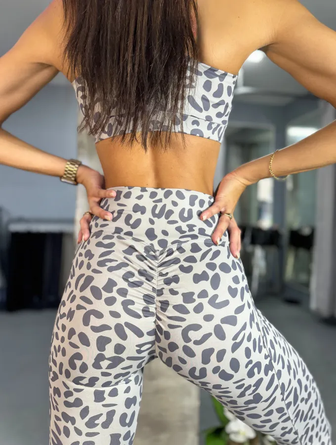 LEOPARD LUXE SCRUNCHBUM SET - GREY
