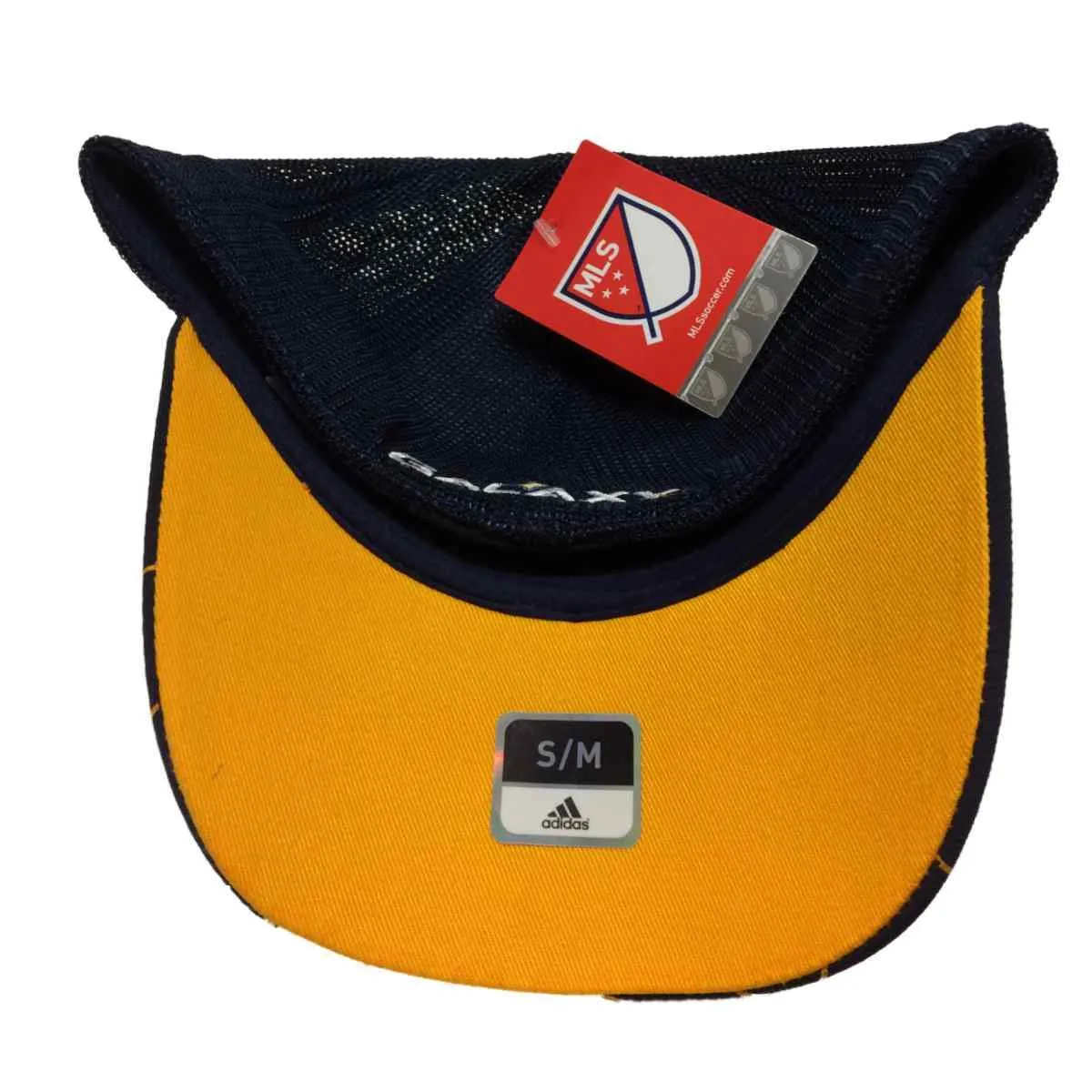 Los Angeles Galaxy Adidas FitMax70 Navy Mesh Structured Fitted Baseball Hat
