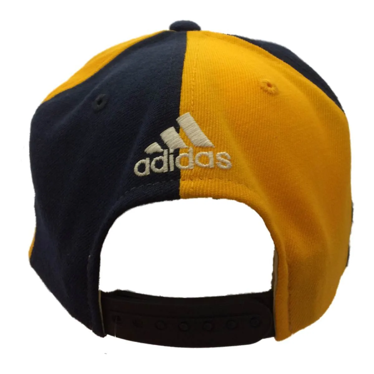 Los Angeles Galaxy Adidas Navy Yellow Structured Snapback Flat Bill Hat Cap