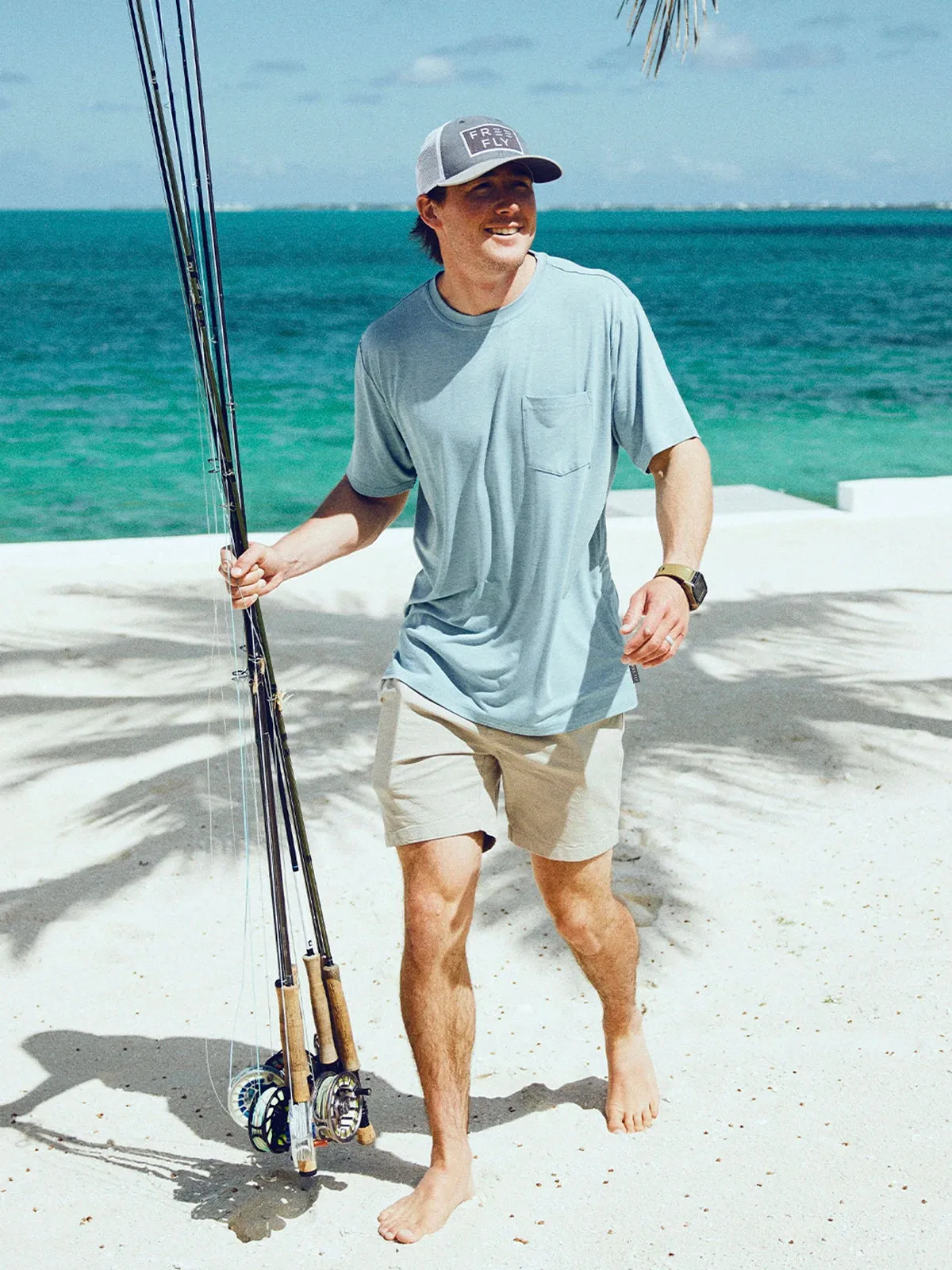 Men's Bamboo Flex Pocket Tee - Heather Black