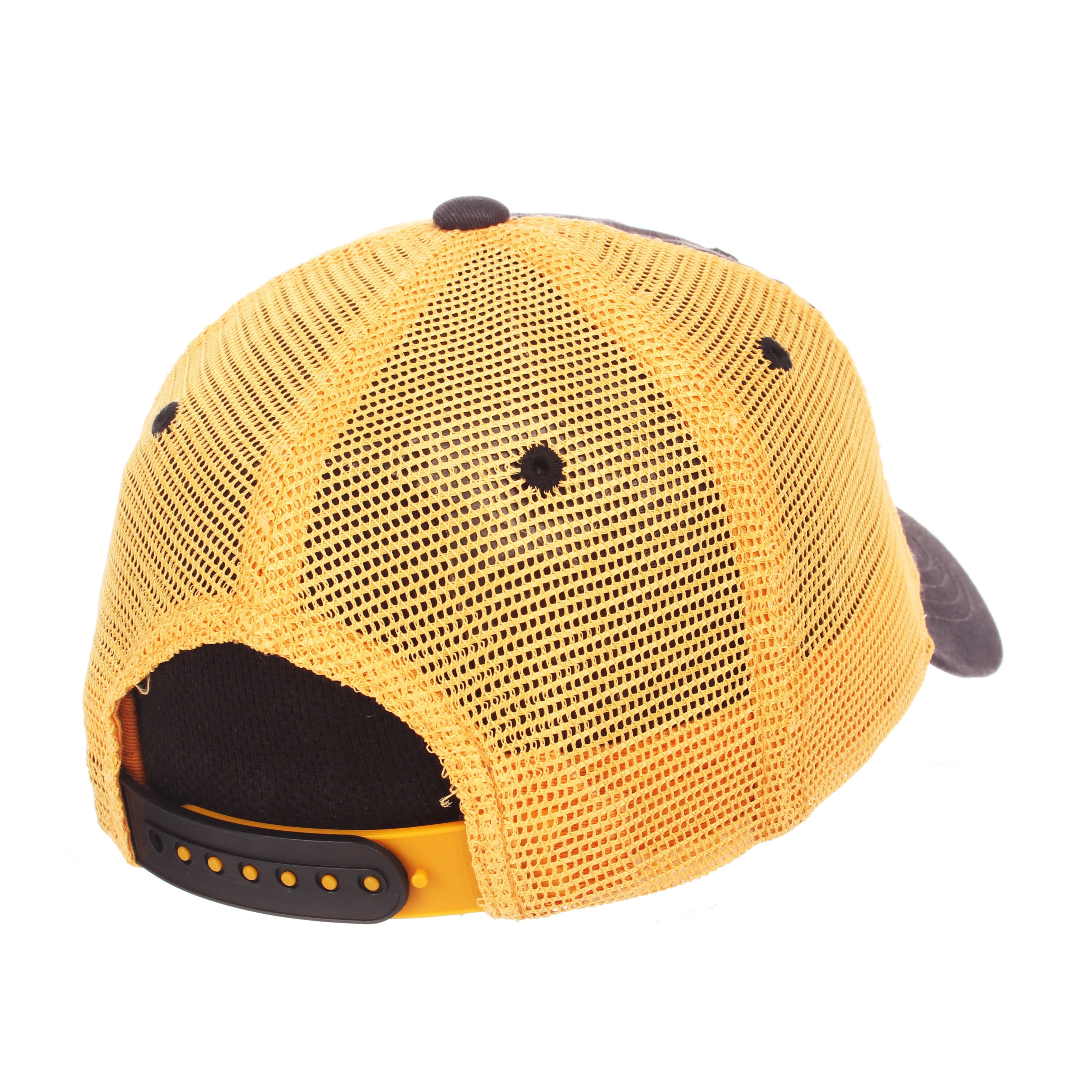 Missouri Tigers Zephyr "Freeway" Black w/ Yellow Mesh Adj. Slouch Hat Cap