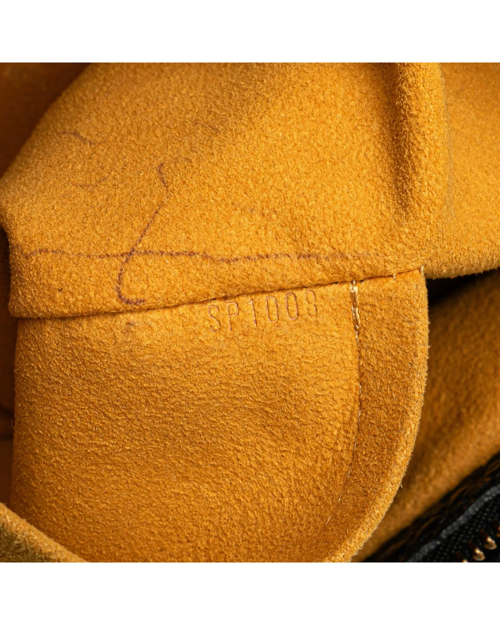 Monogram Denim Bag with Leather Trim and Adjustable Strap