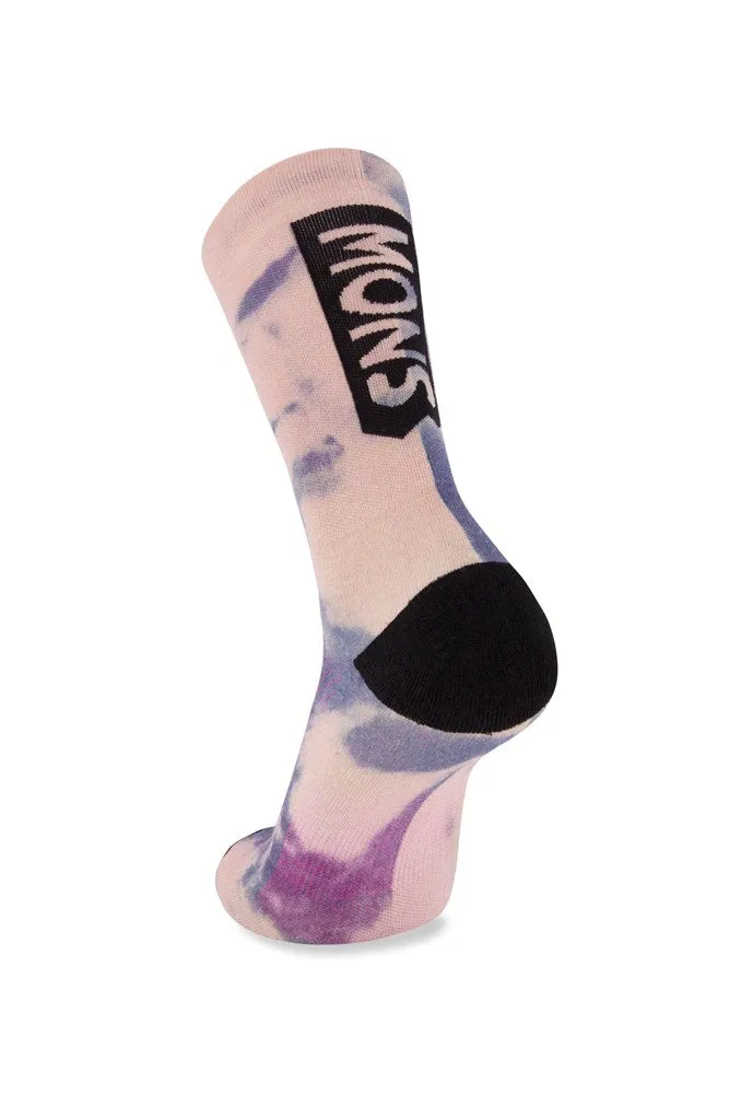 Mons Atlas Crew Sock Digital Denim Tie Dye