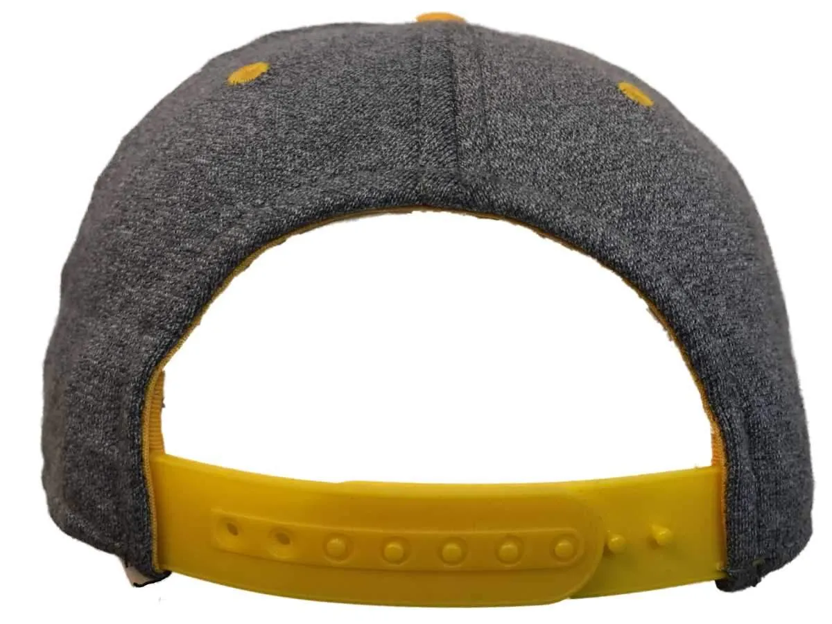 Nashville Predators Adidas Two-Tone Gray Yellow Structured Snapback Hat Cap