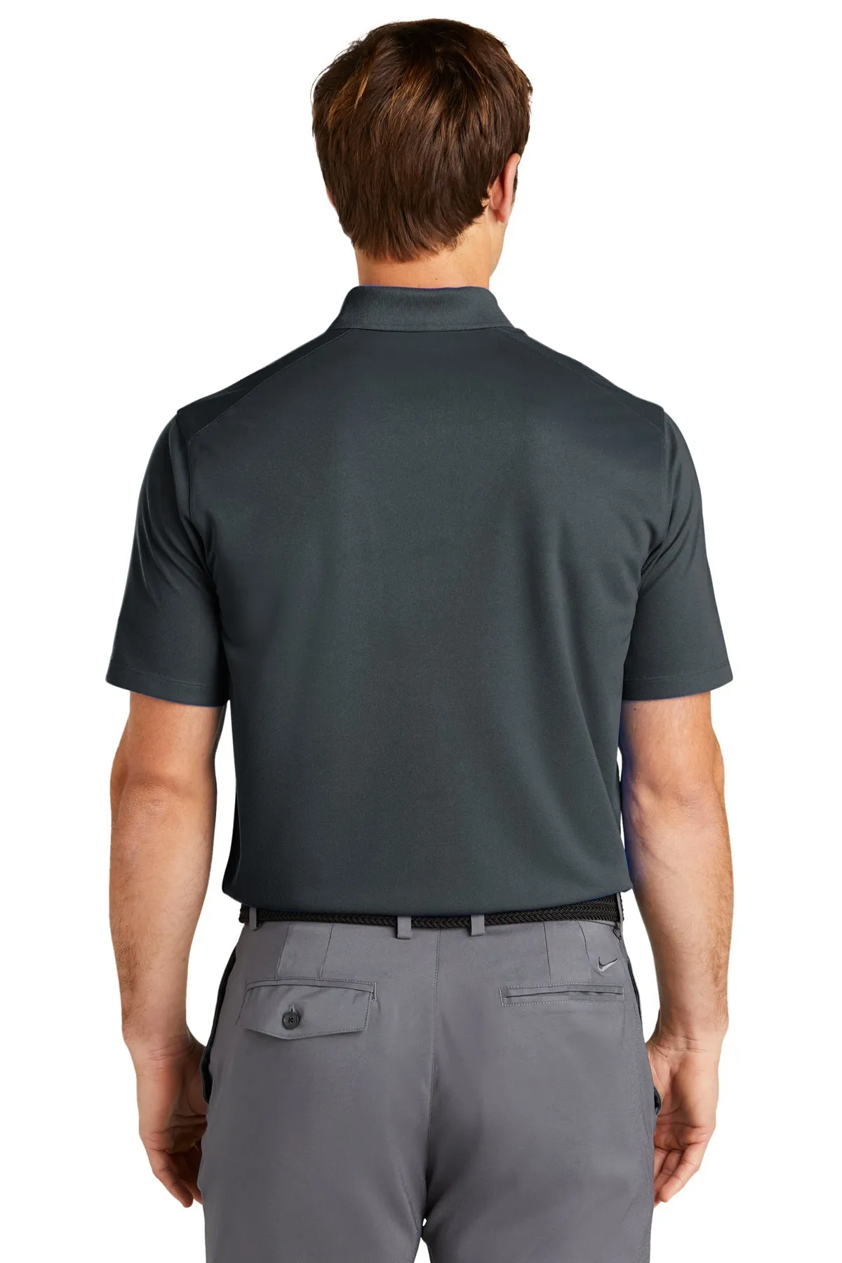 Nike Dri-FIT Micro Pique Custom Pocket Polos, Anthracite