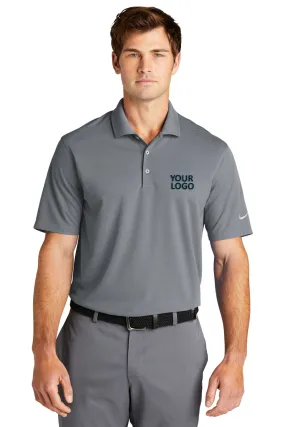 Nike Dri-FIT Micro Pique Customized Polos, Cool Grey
