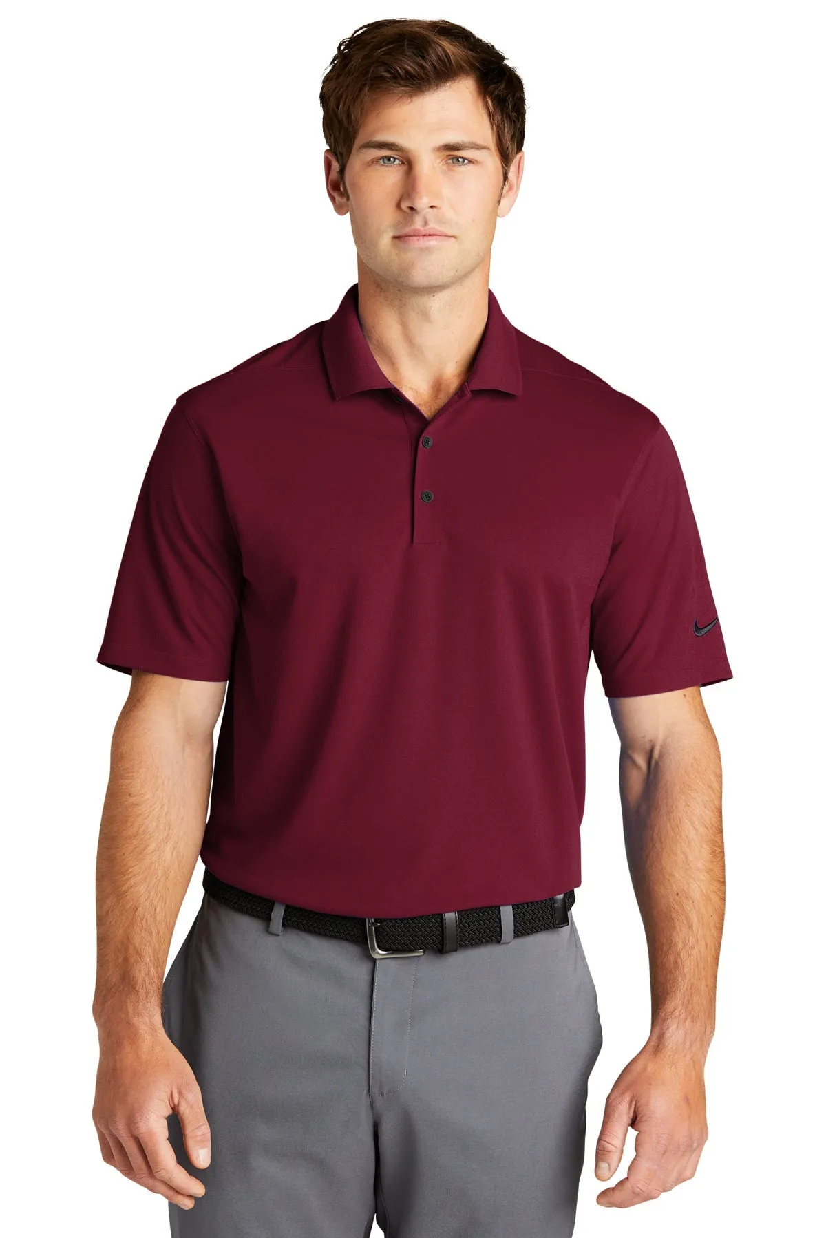 Nike Dri-FIT Micro Pique Customized Polos, Team Red