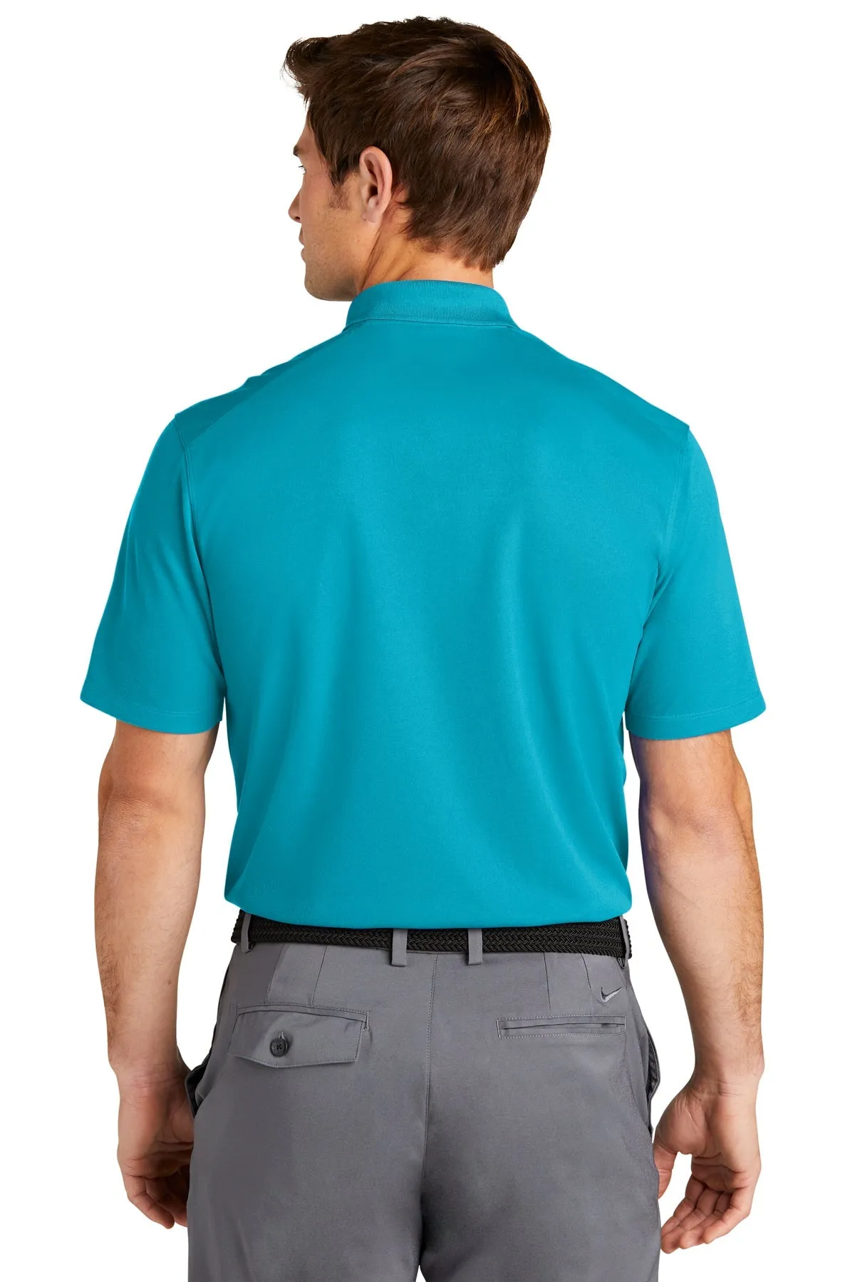 Nike Dri-FIT Micro Pique Customized Polos, Tidal Blue