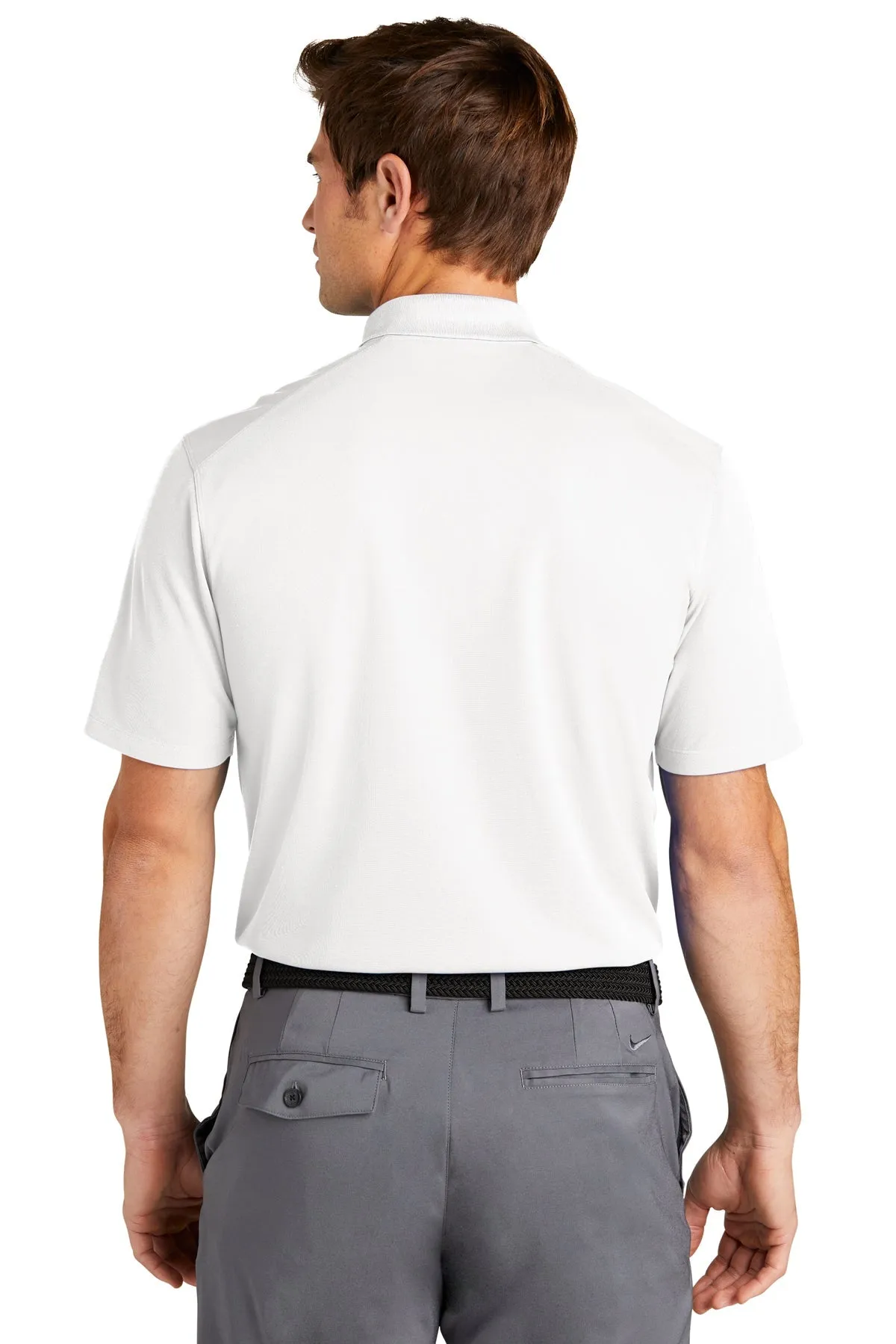 Nike Dri-FIT Micro Pique Customized Polos, White