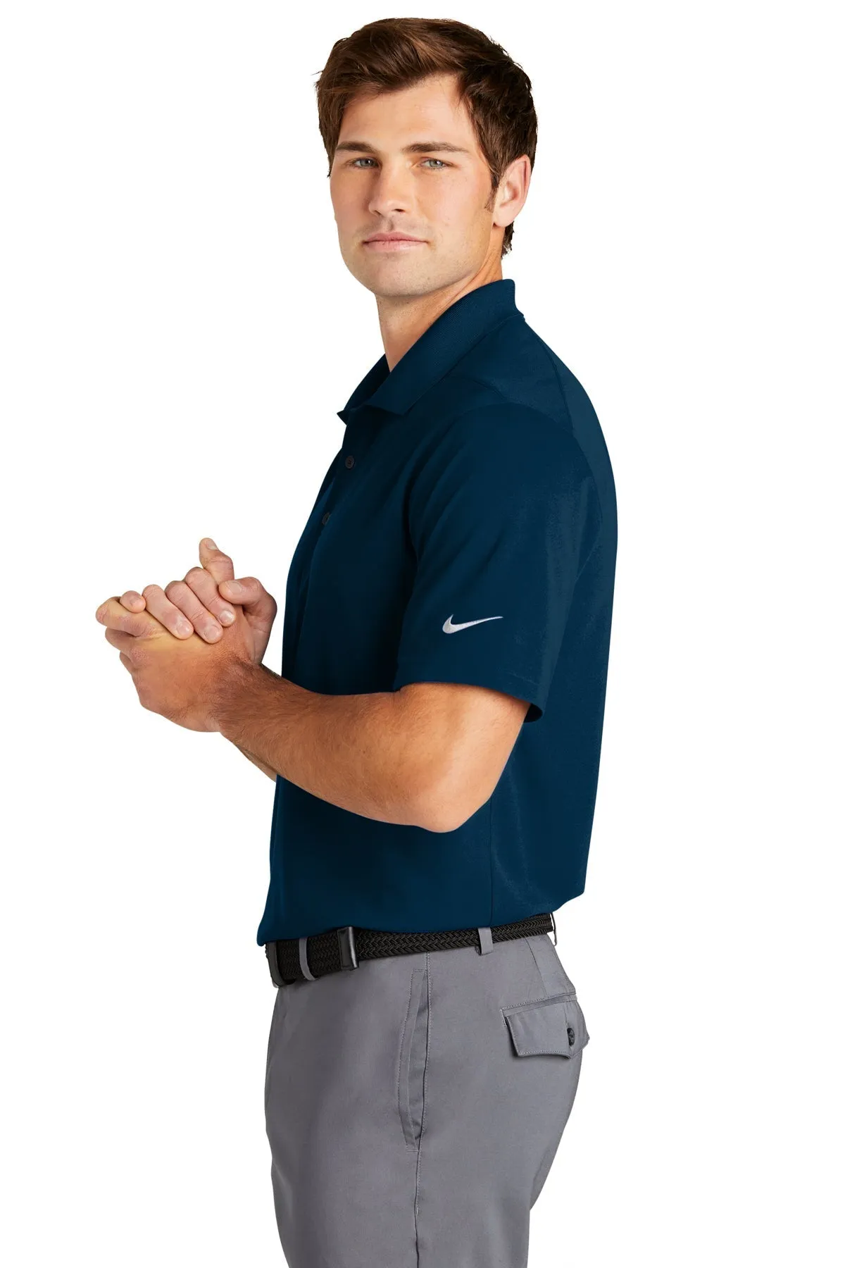 Nike Dri-FIT Micro Pique Customized Tall Polos, Navy
