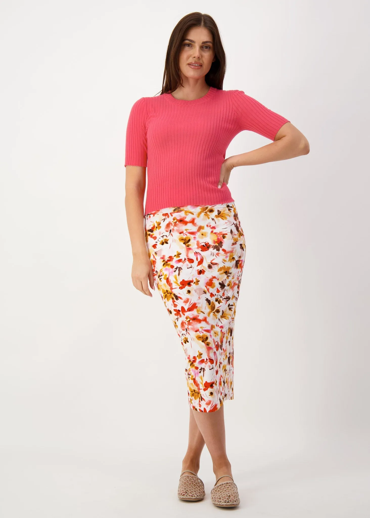 Olivia Short Sleeve Bamboo Knit T-Shirt