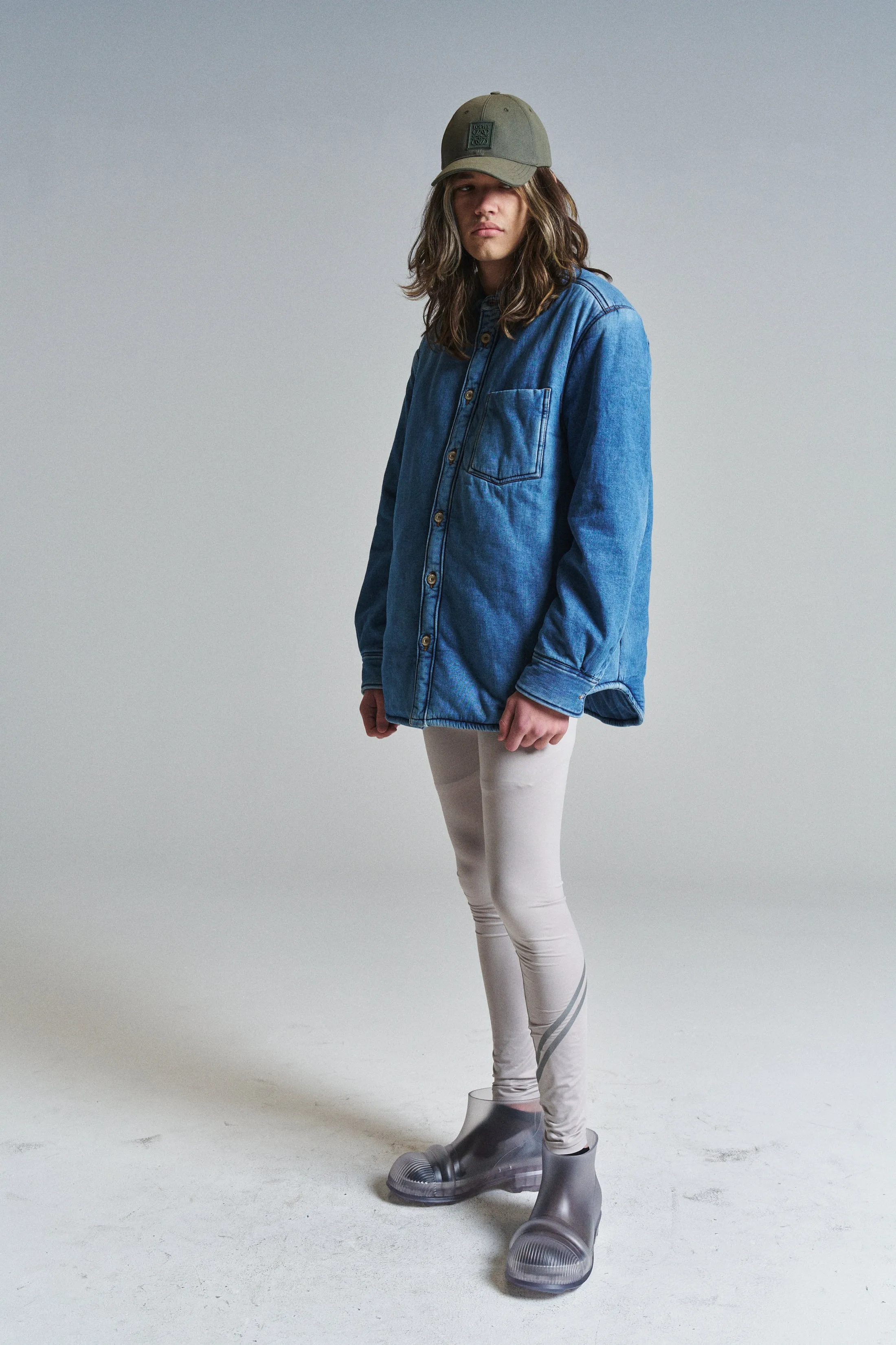 Pale Grey LOEWE Leggings