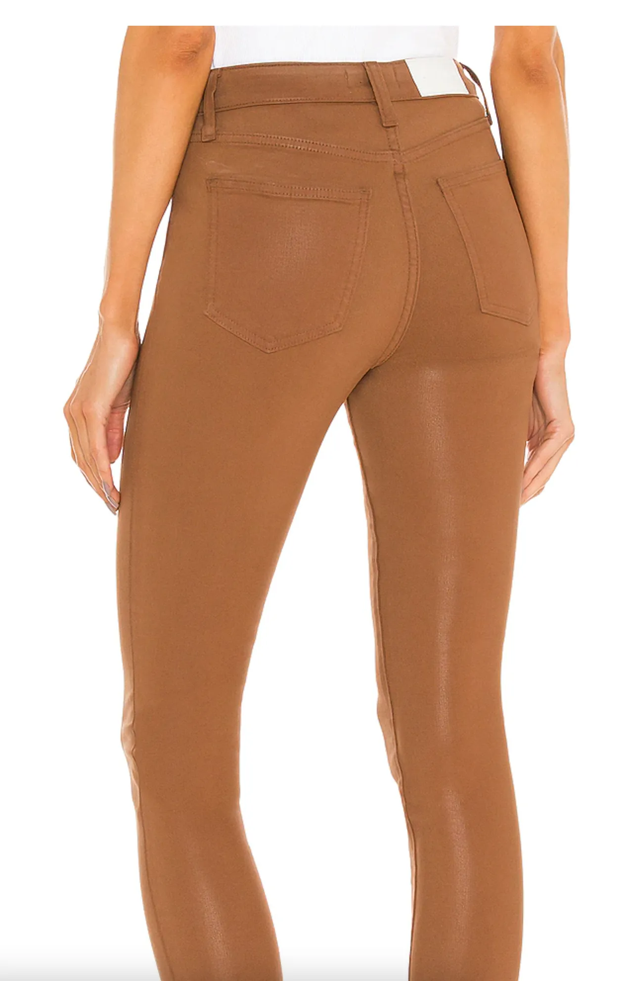 PISTOLA ALINE HIGH RISE SKINNY COGNAC