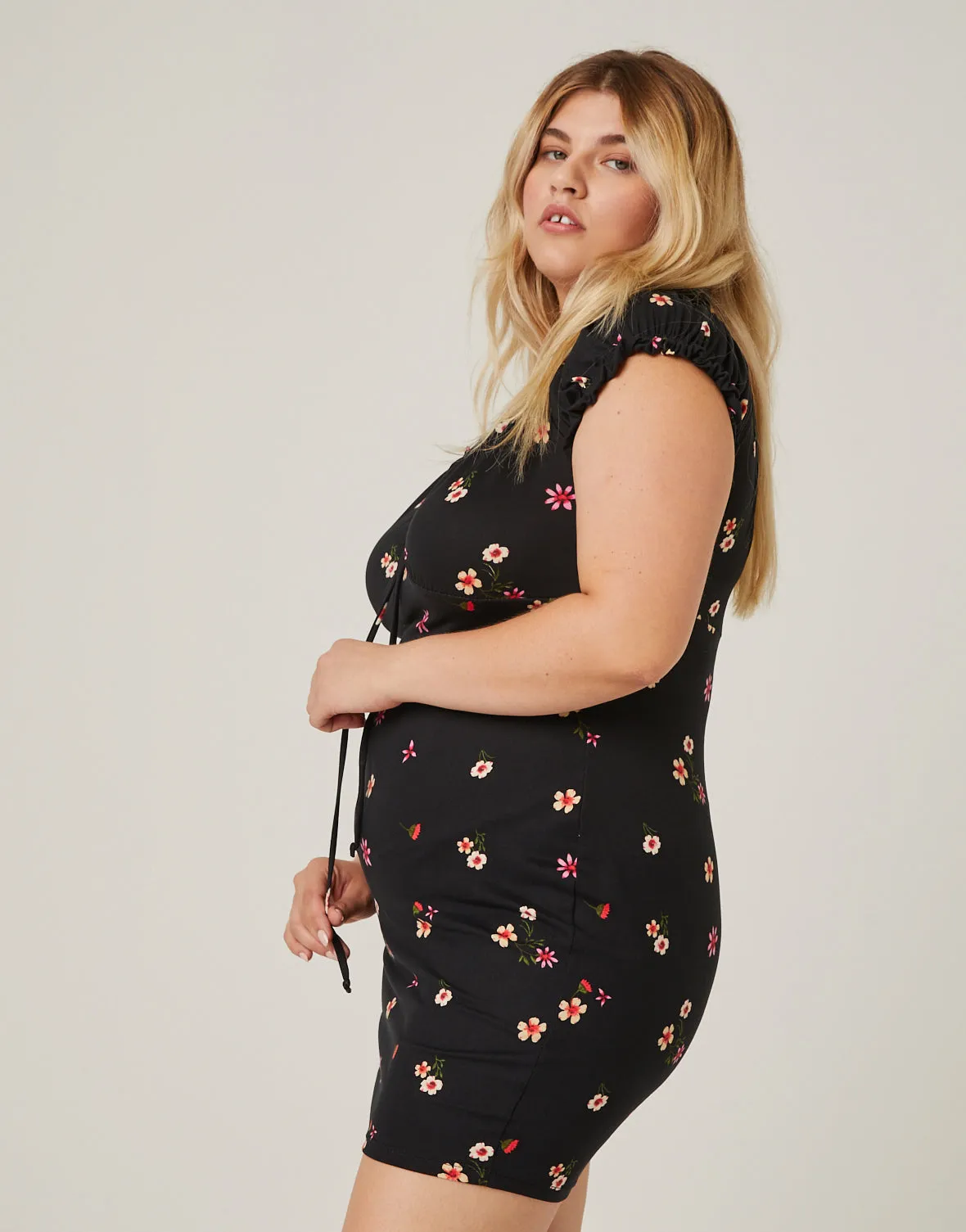 Plus Size Soft Floral Sundress